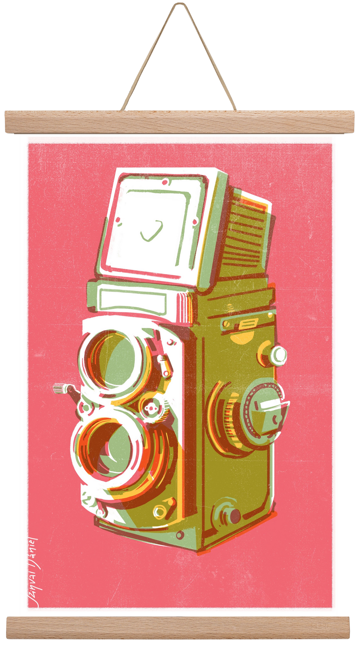 Camera, 30x45 cm (30x45 cm), Tölgy akasztó