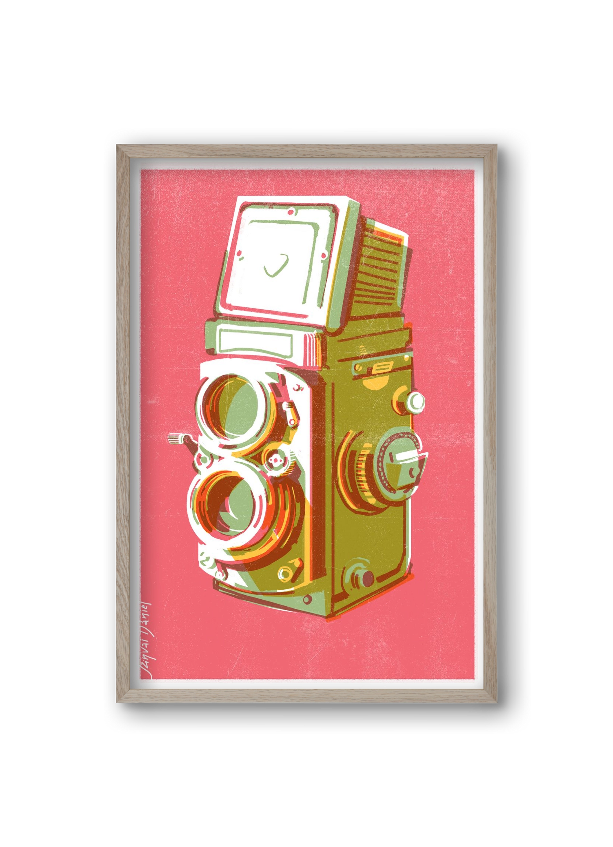 Camera, 20x30 cm (20x30 cm), Tölgy keret