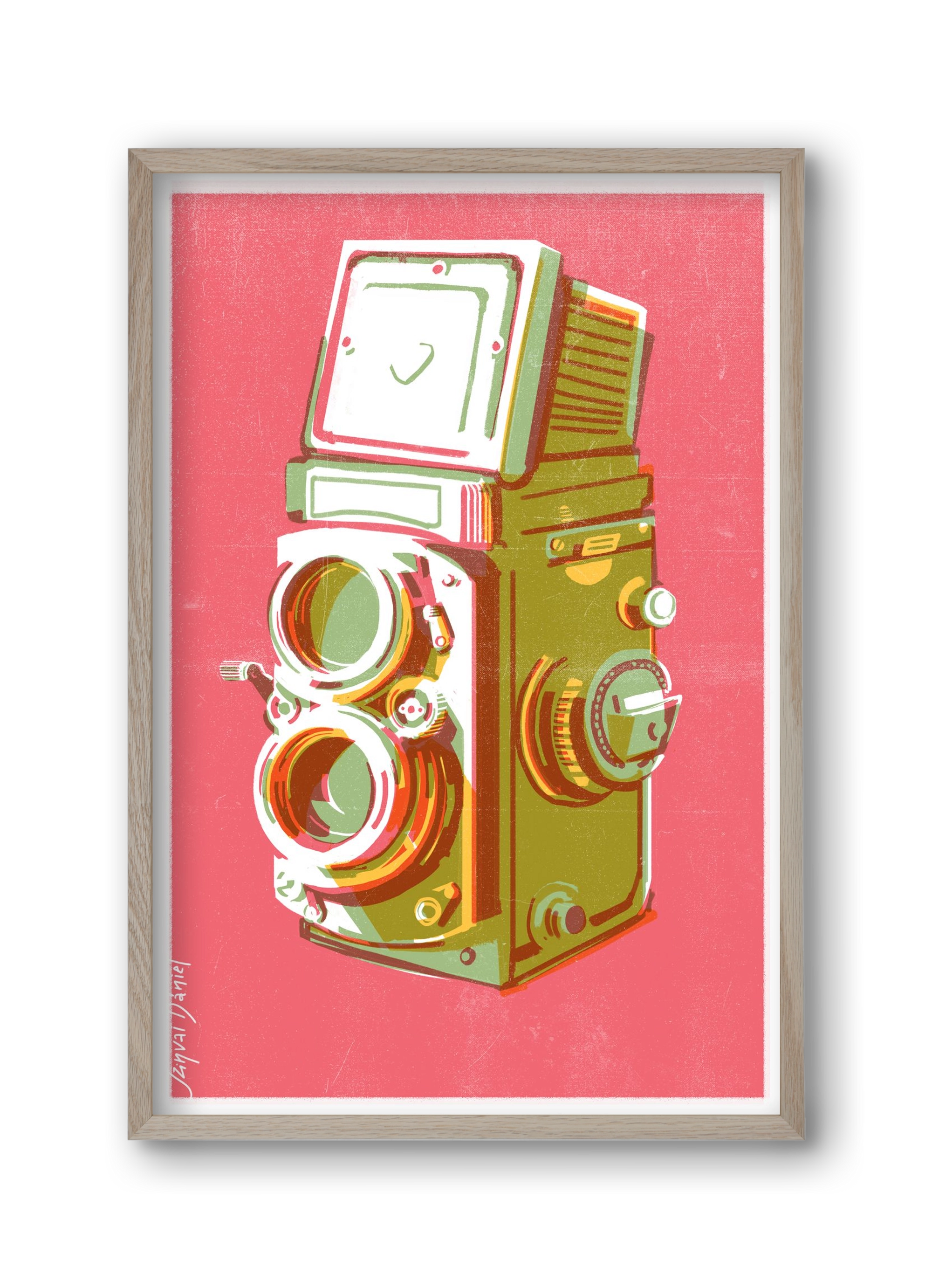 Camera, 30x45 cm (30x45 cm), Tölgy keret