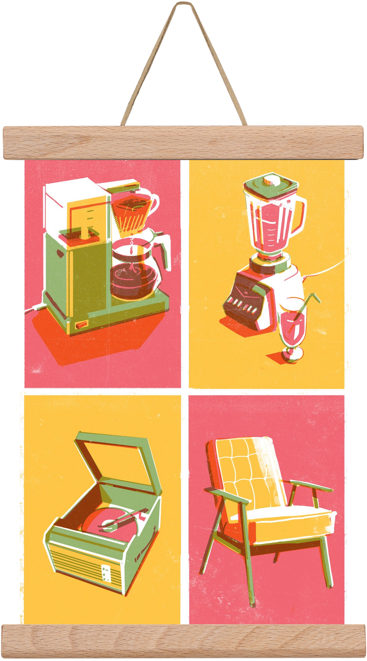 Machines, 20x30 cm (20x30 cm), Tölgy akasztó