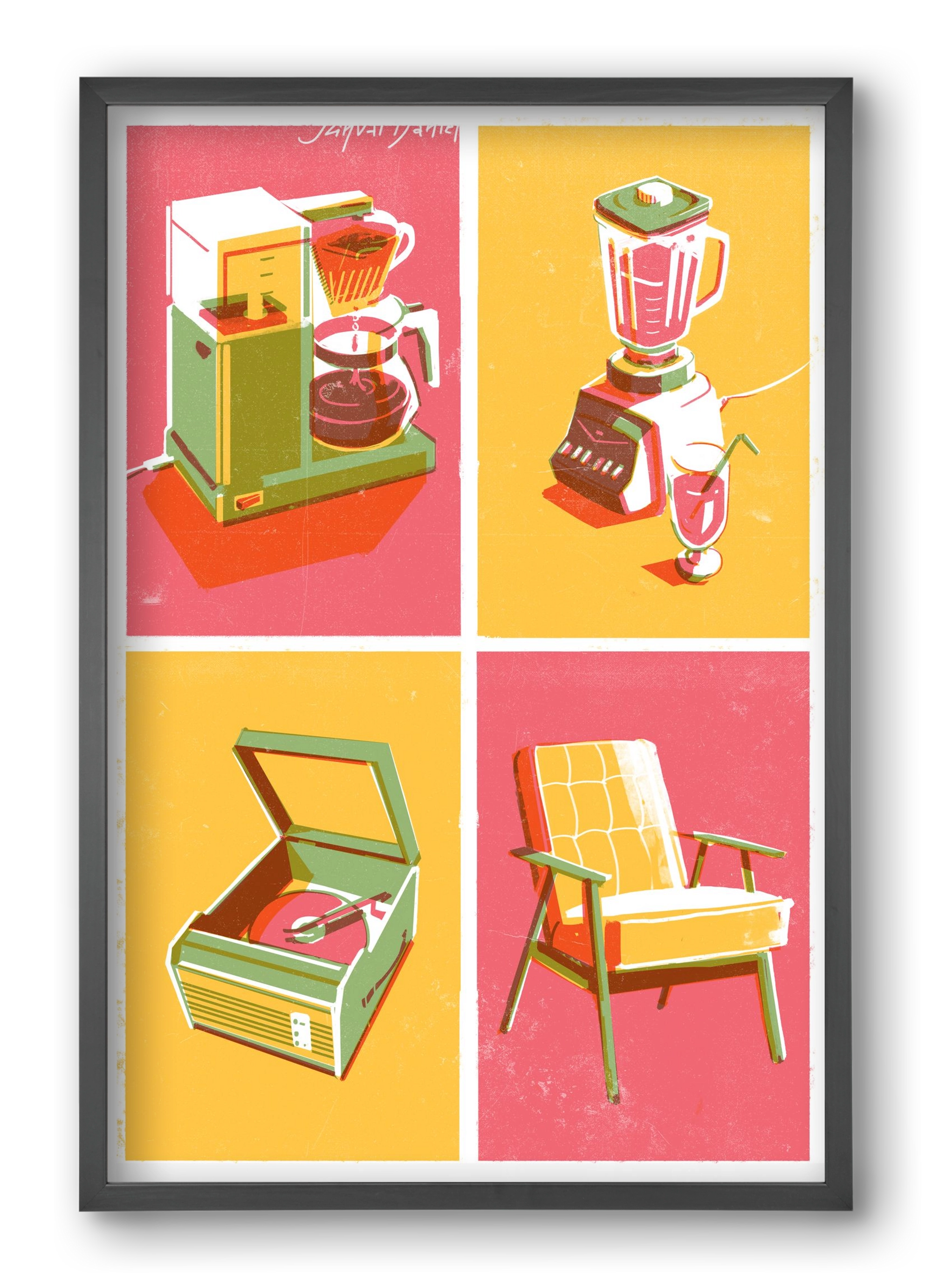 Machines, 40x60 cm (40x60 cm), Fekete keret