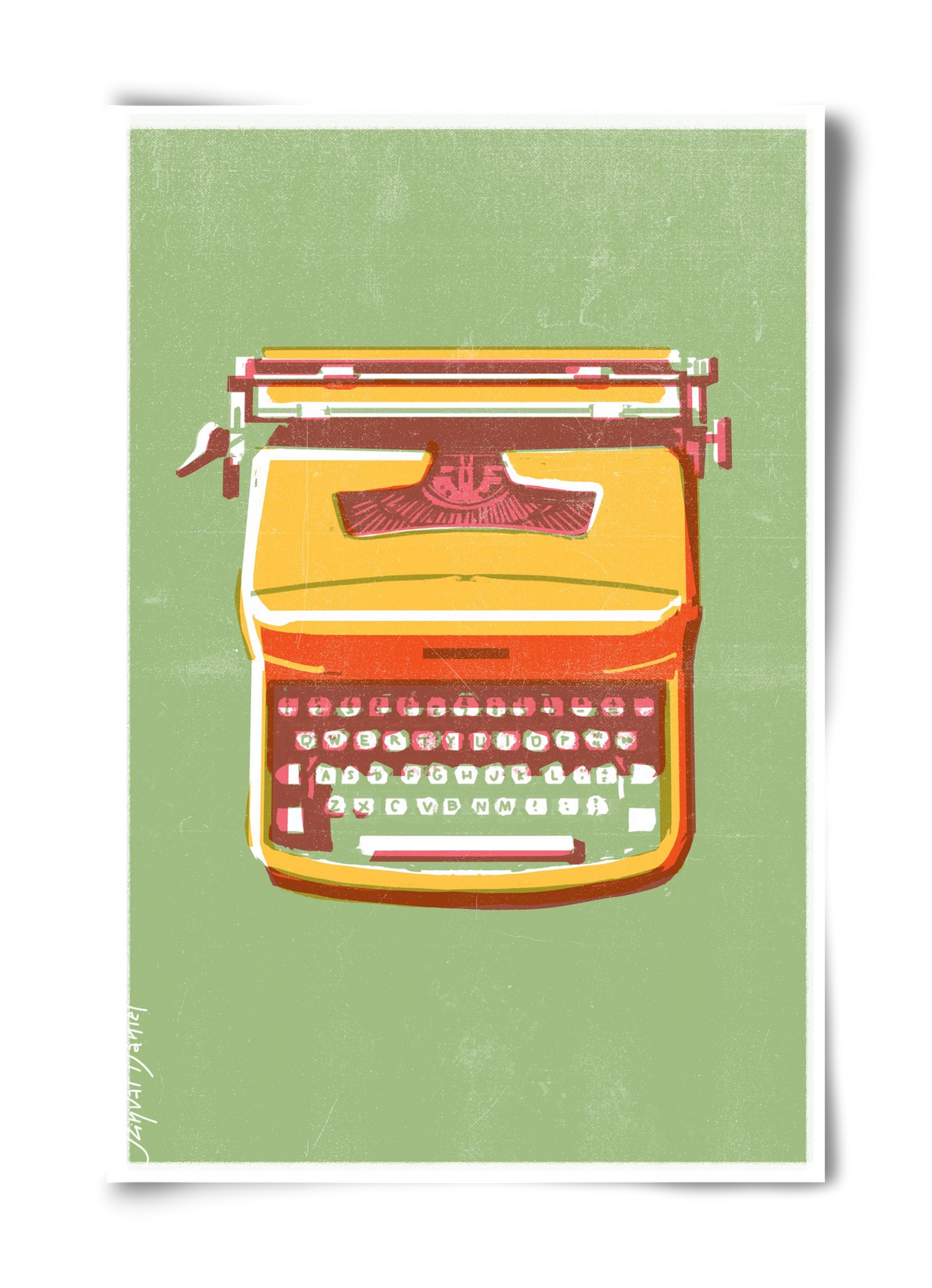 Typewriter, 40x60 cm, Keret nélkül