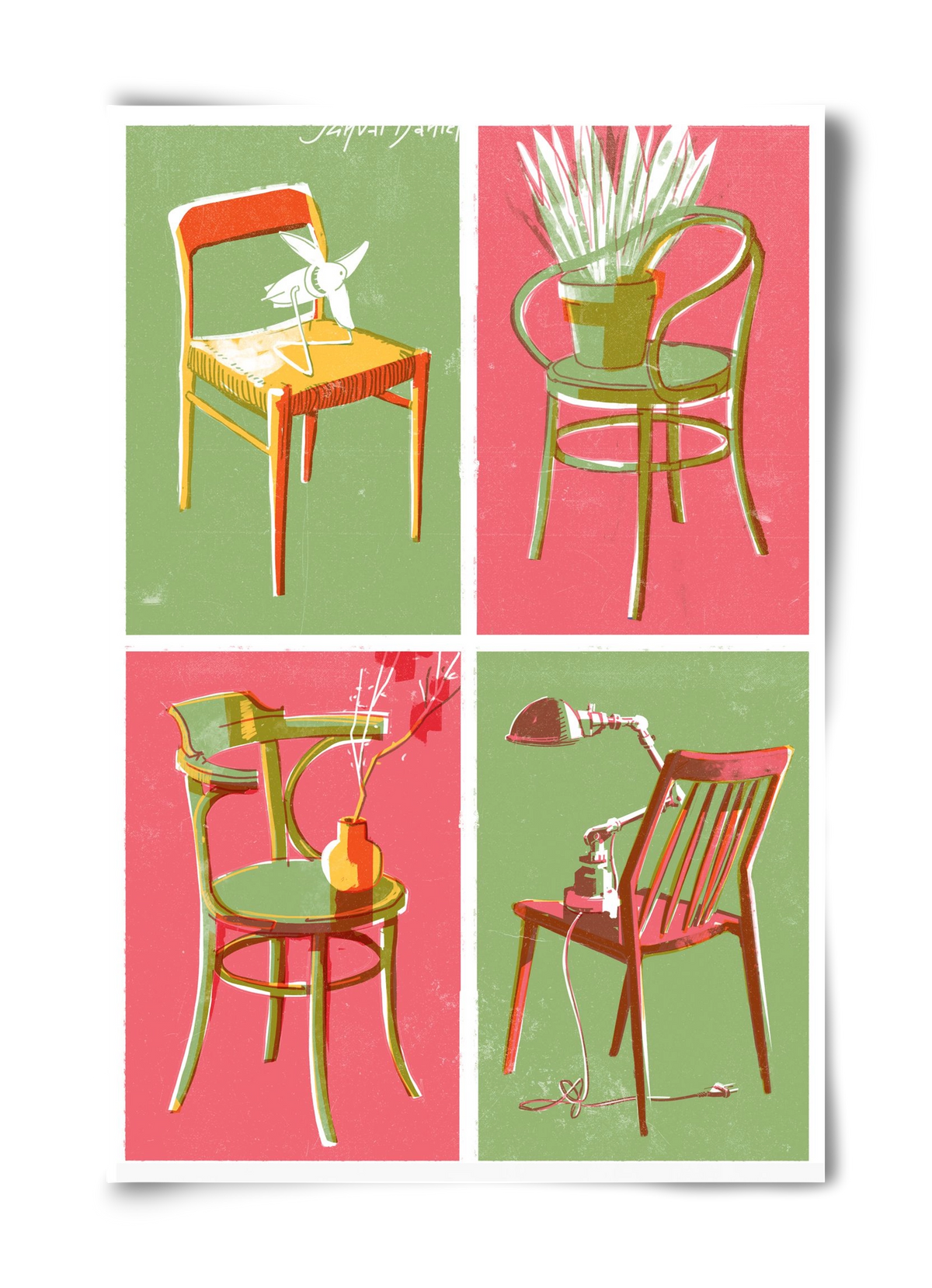 Chairs, 40x60 cm, Keret nélkül