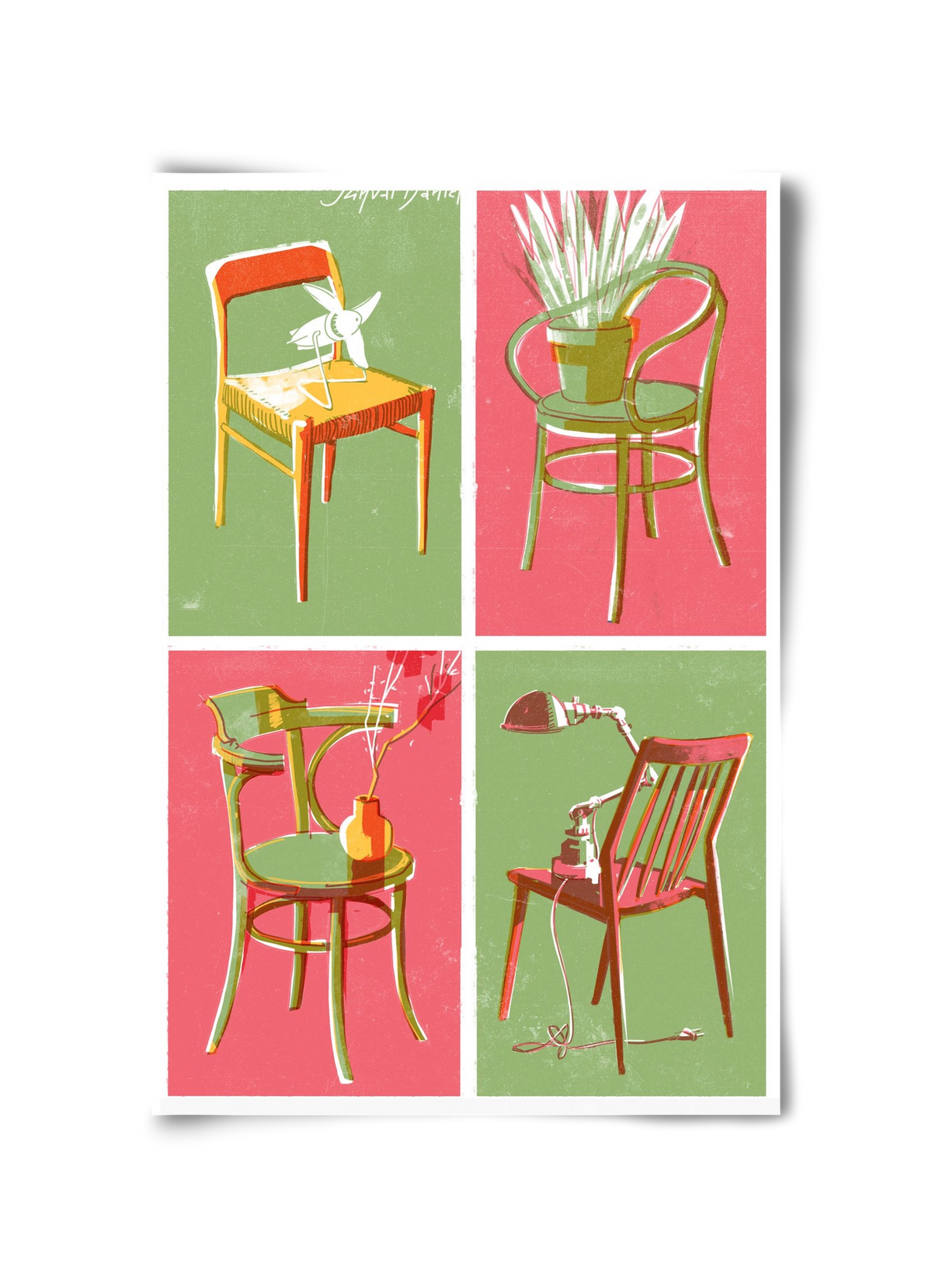 Chairs, 30x45 cm, Keret nélkül