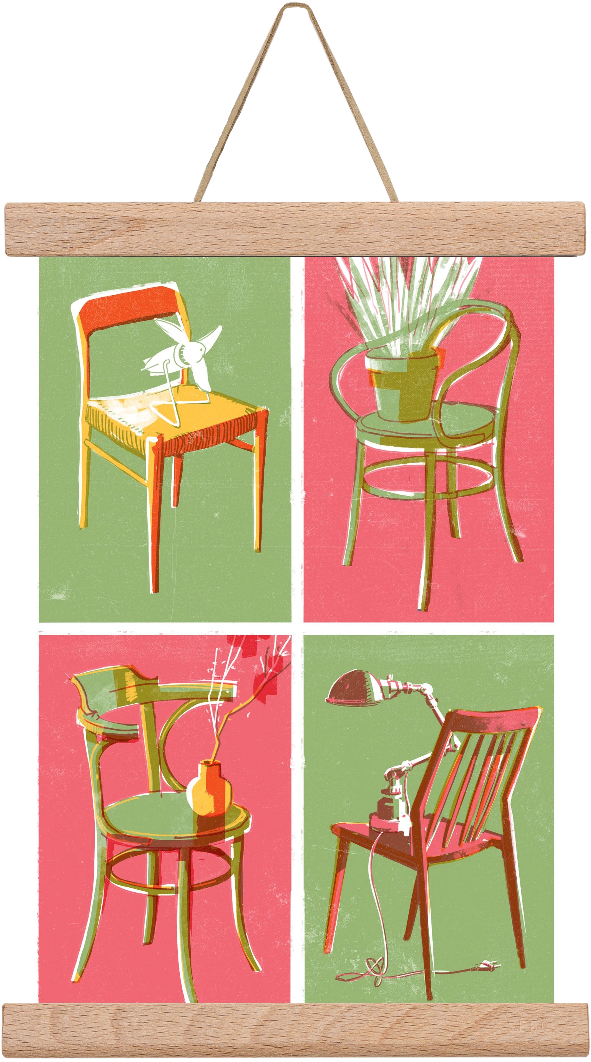 Chairs, 20x30 cm (20x30 cm), Tölgy akasztó