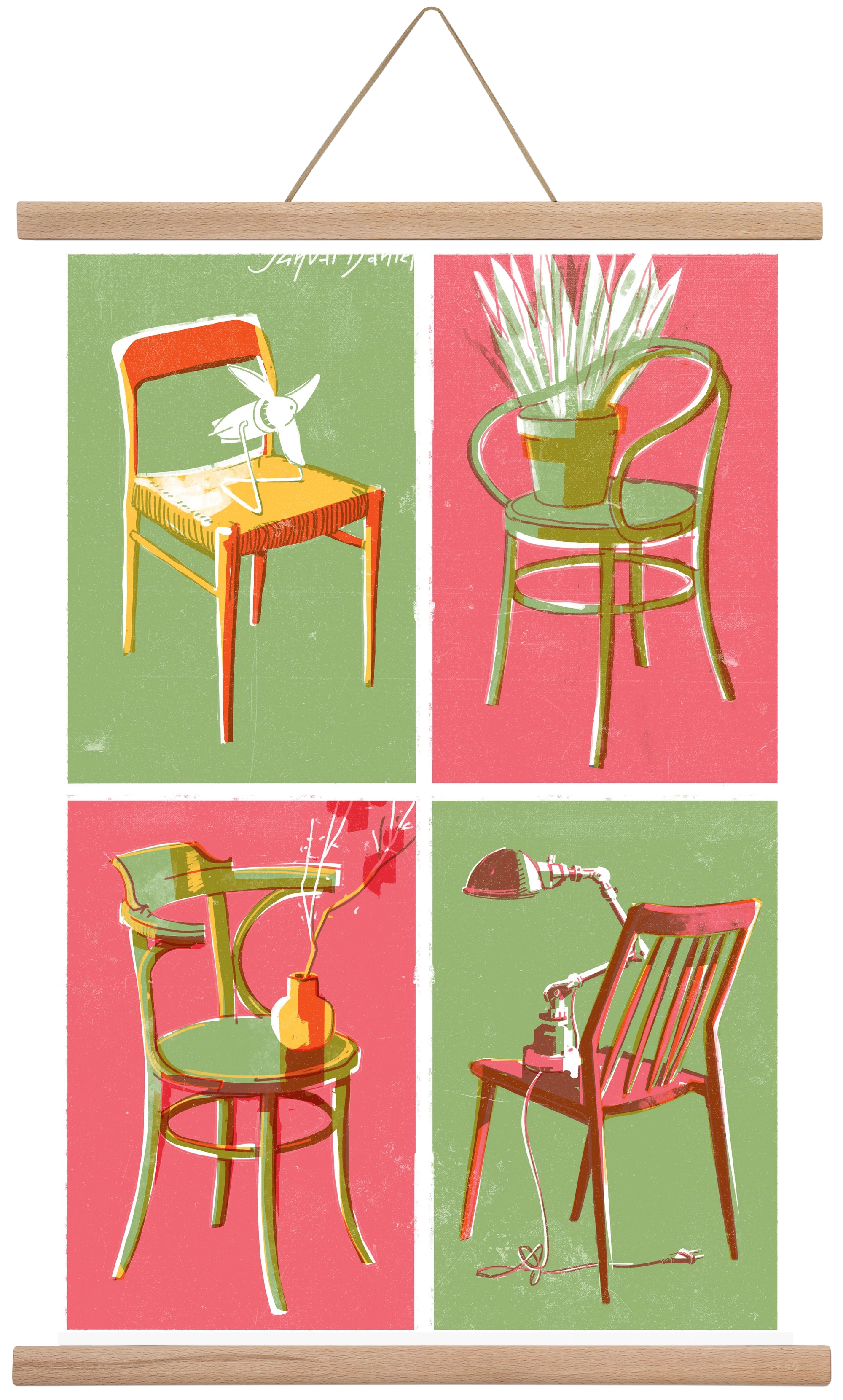 Chairs, 40x60 cm (40x60 cm), Tölgy akasztó