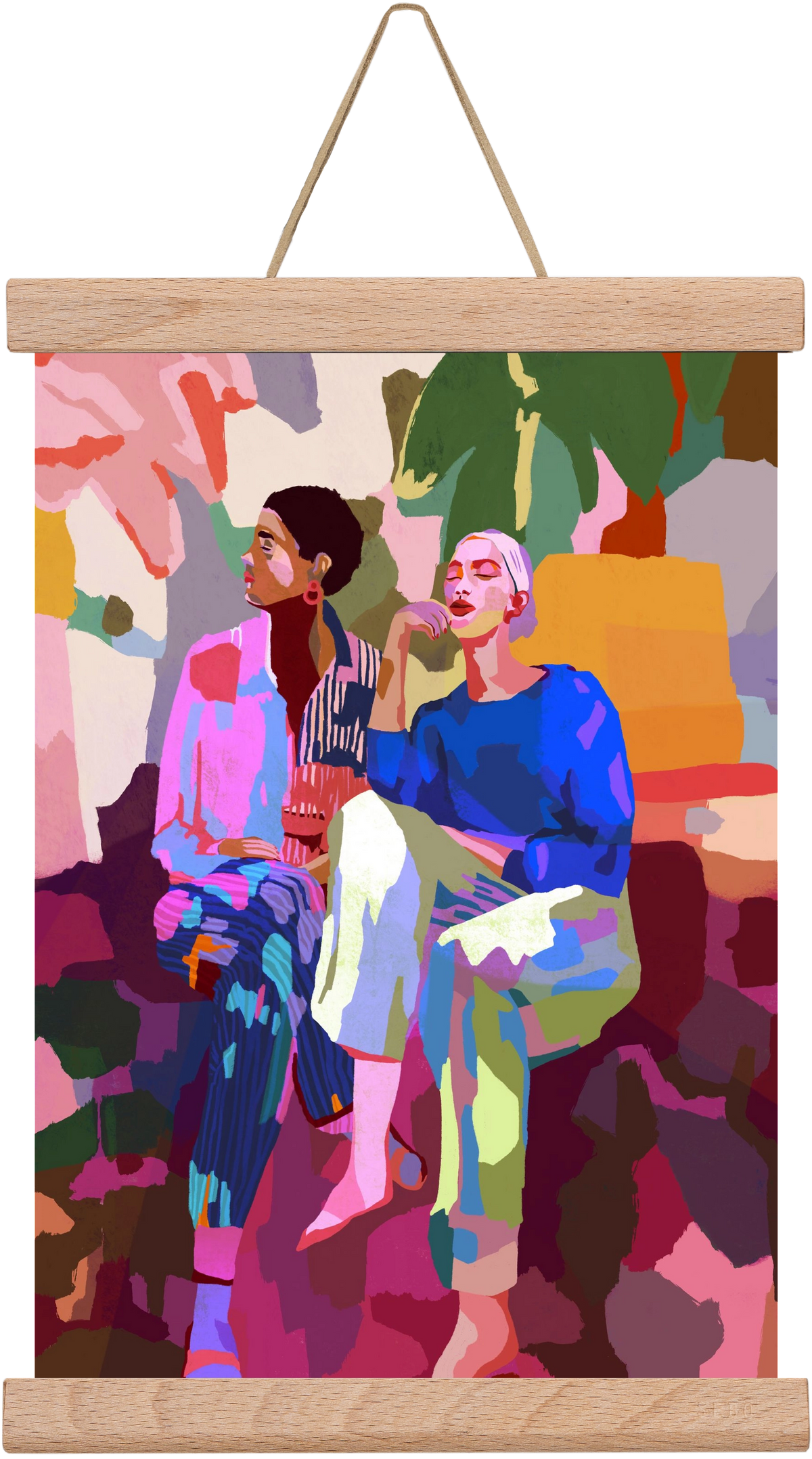 Just chillin’, 20x30 cm (20x30 cm), Tölgy akasztó