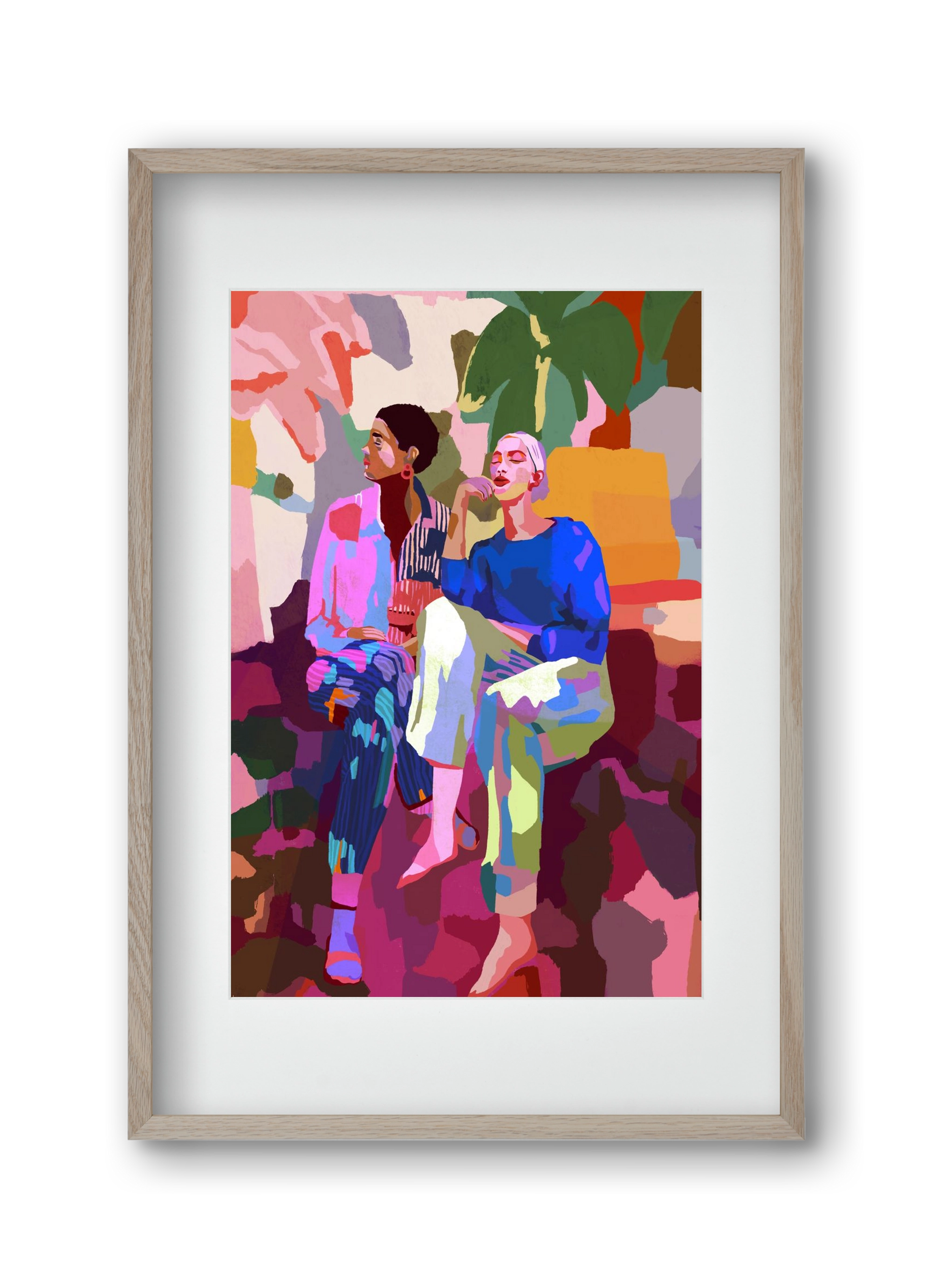 Just chillin’, 30x45 cm (20x30 cm), Tölgy keret, paszpartuval