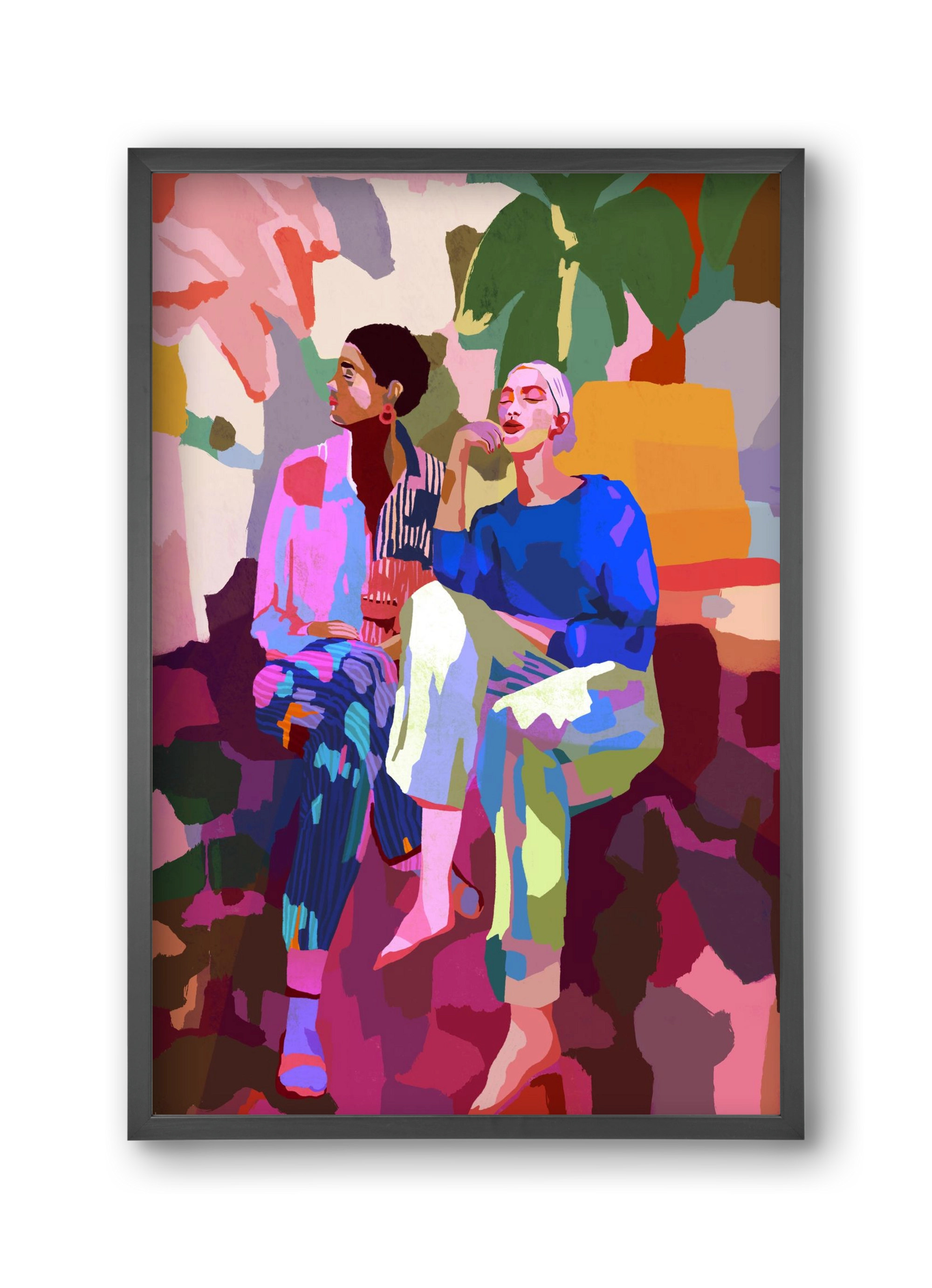 Just chillin’, 30x45 cm (30x45 cm), Fekete keret