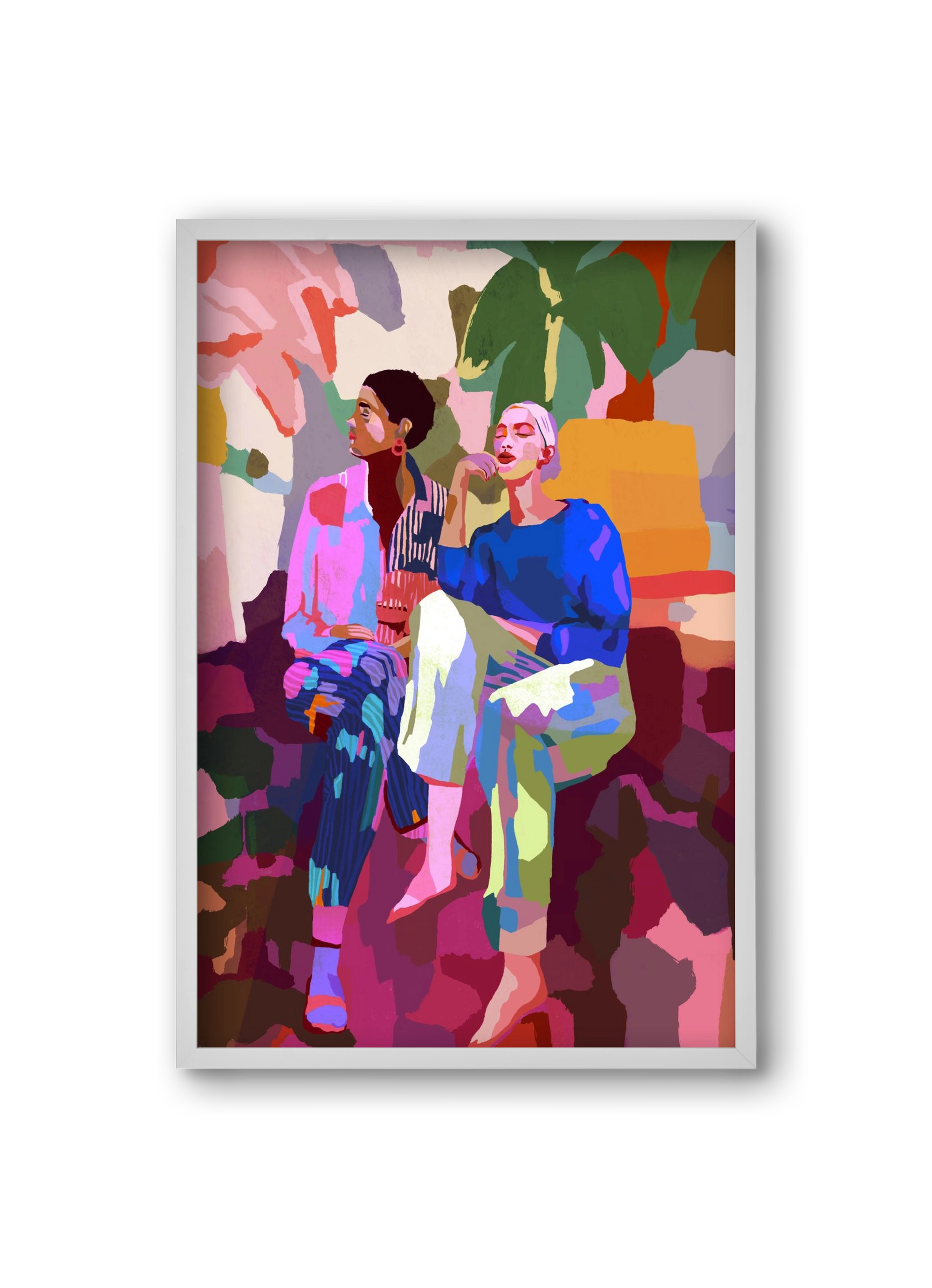 Just chillin’, 20x30 cm (20x30 cm), Fehér keret