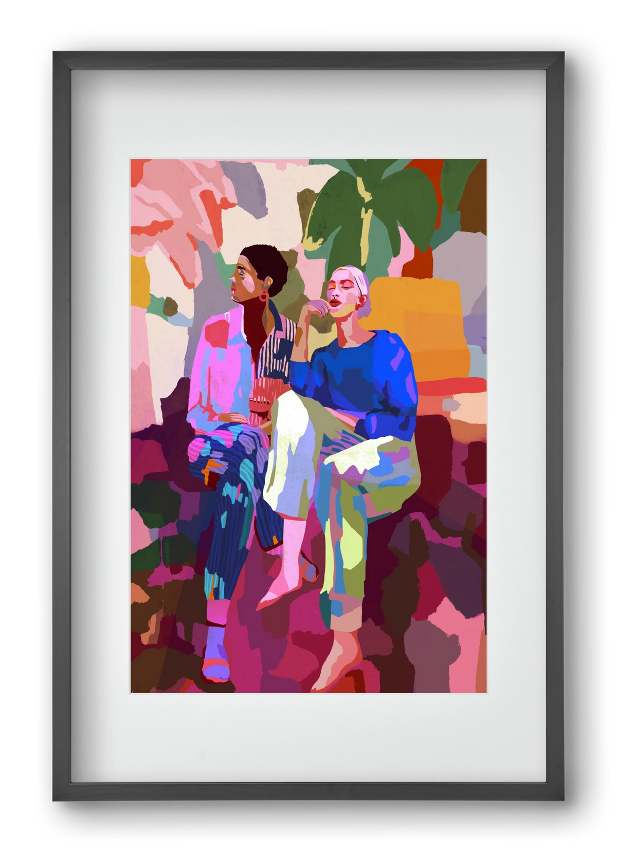 Just chillin’, 40x60 cm (30x45 cm), Fekete keret, paszpartuval