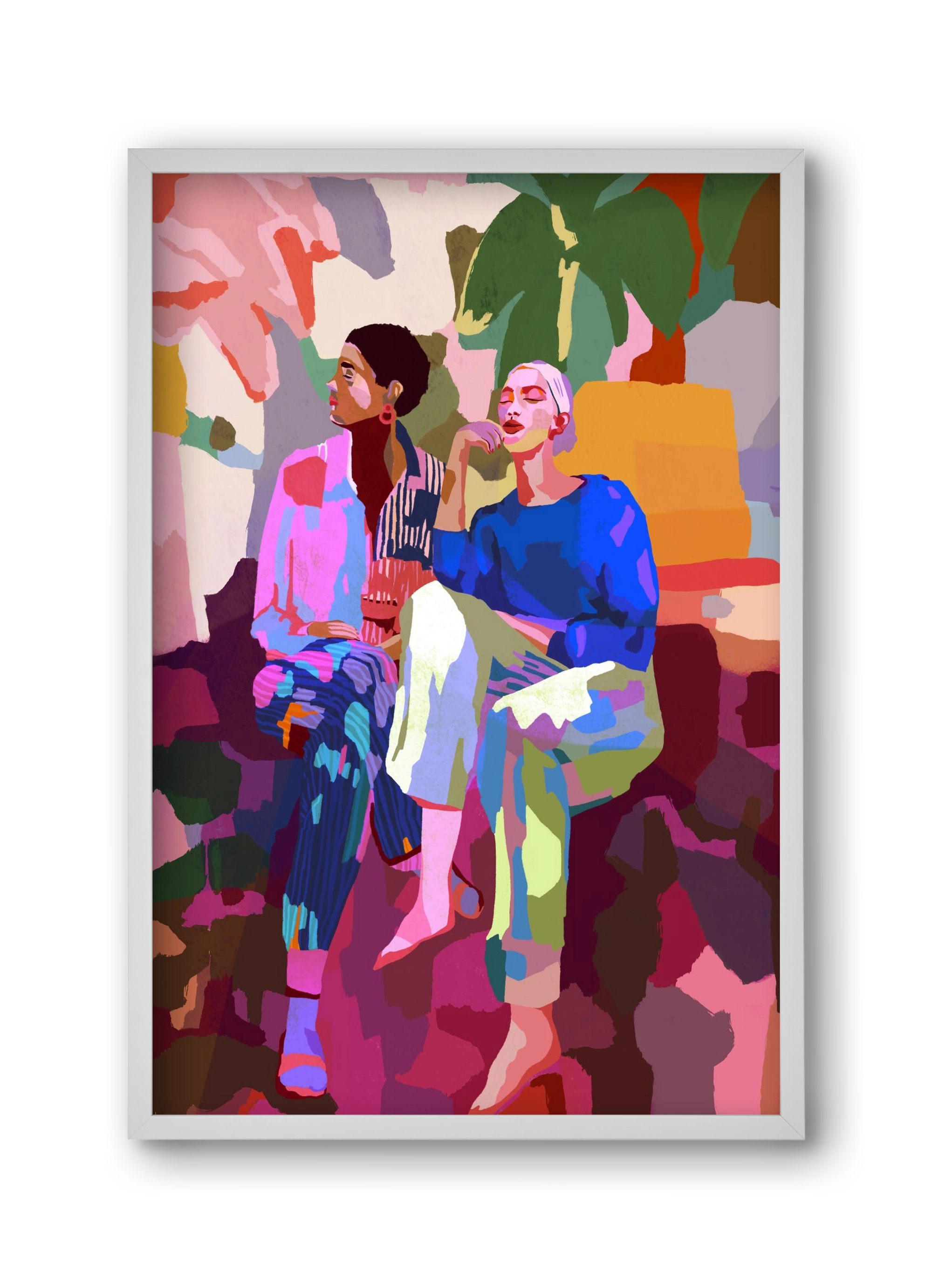 Just chillin’, 30x45 cm (30x45 cm), Fehér keret