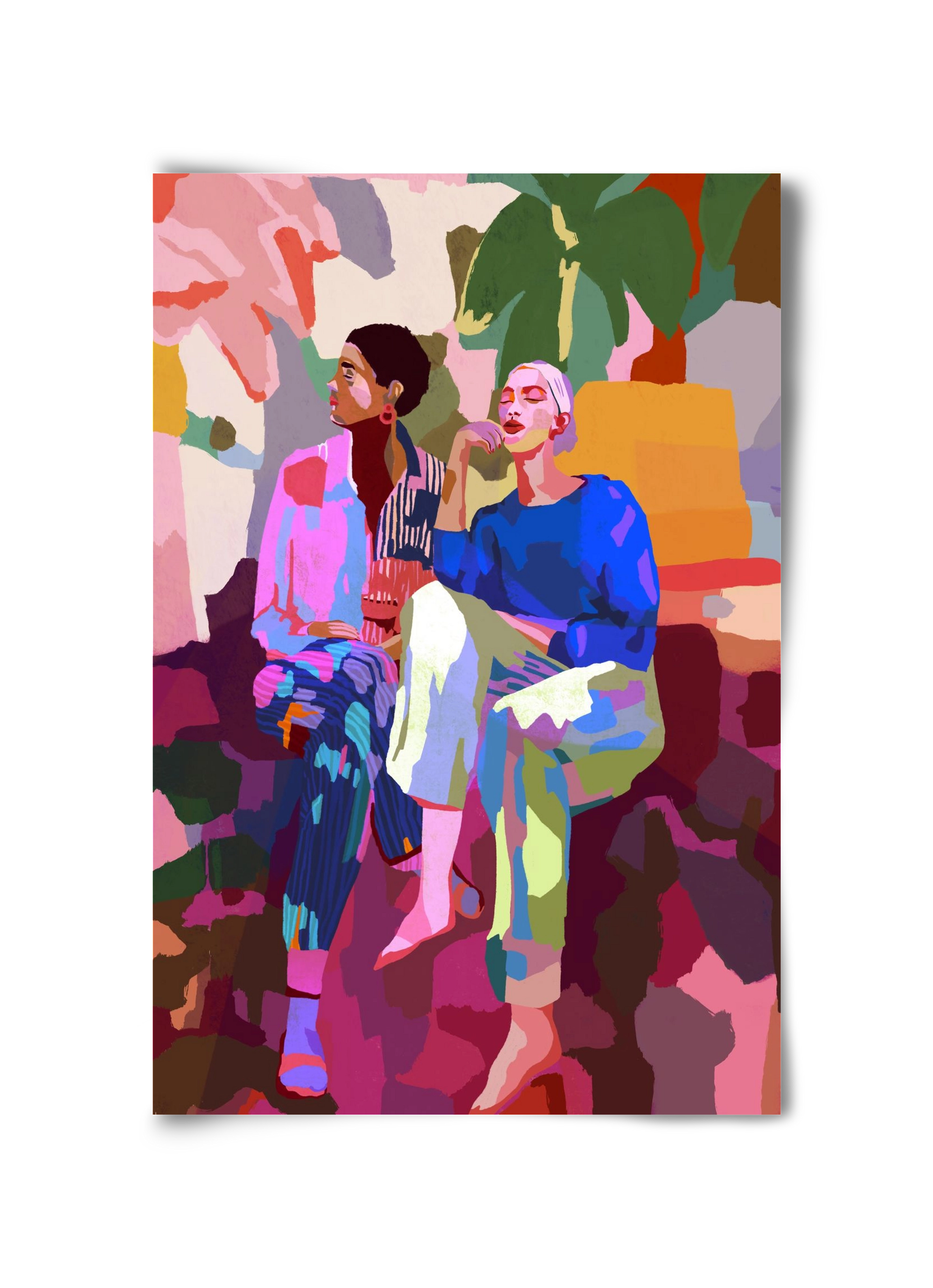 Just chillin’, 30x45 cm, Keret nélkül