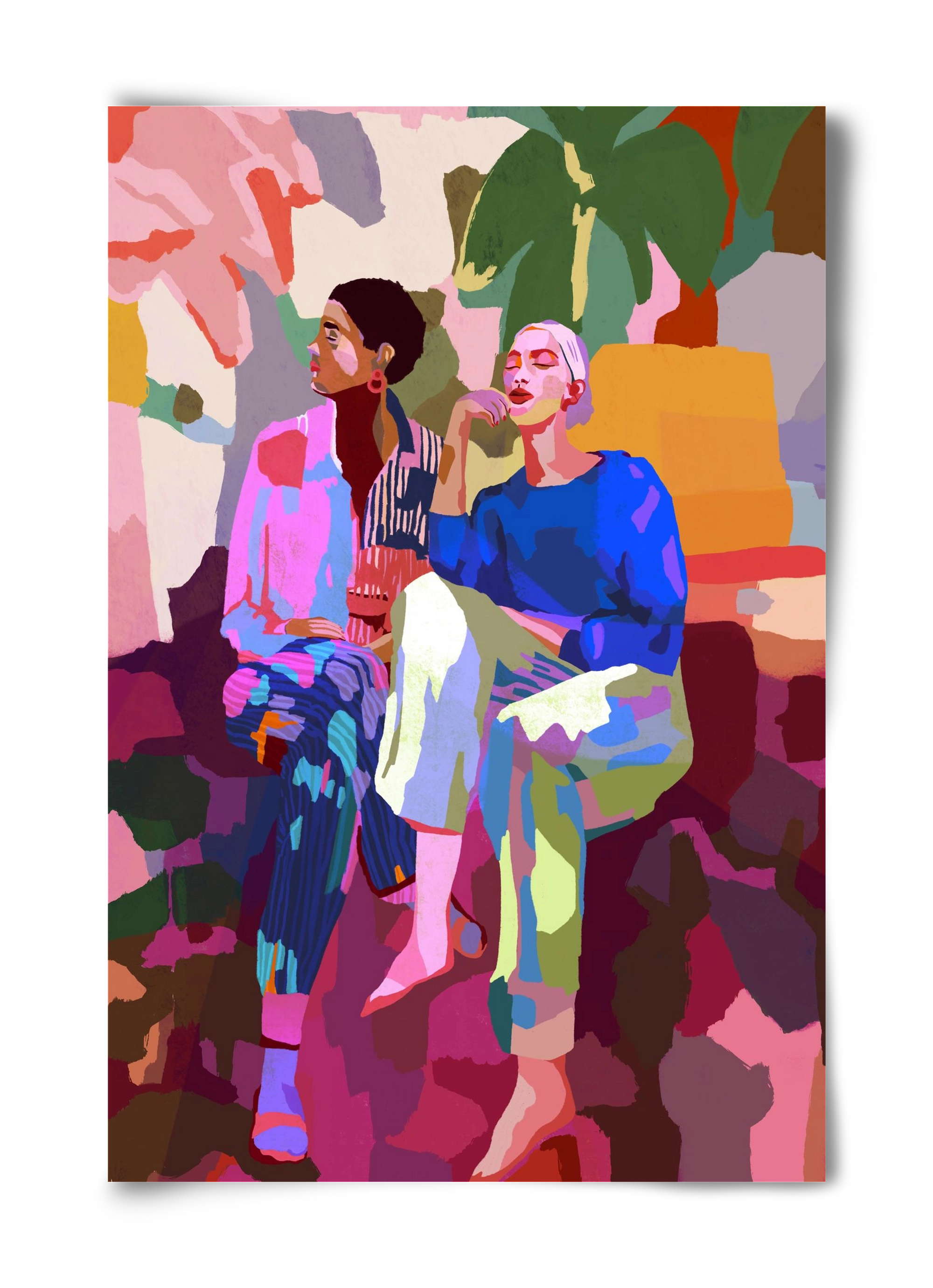 Just chillin’, 40x60 cm, Keret nélkül