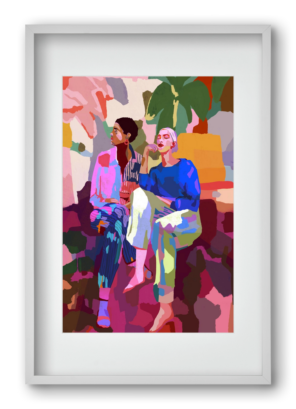 Just chillin’, 40x60 cm (30x45 cm), Fehér keret, paszpartuval