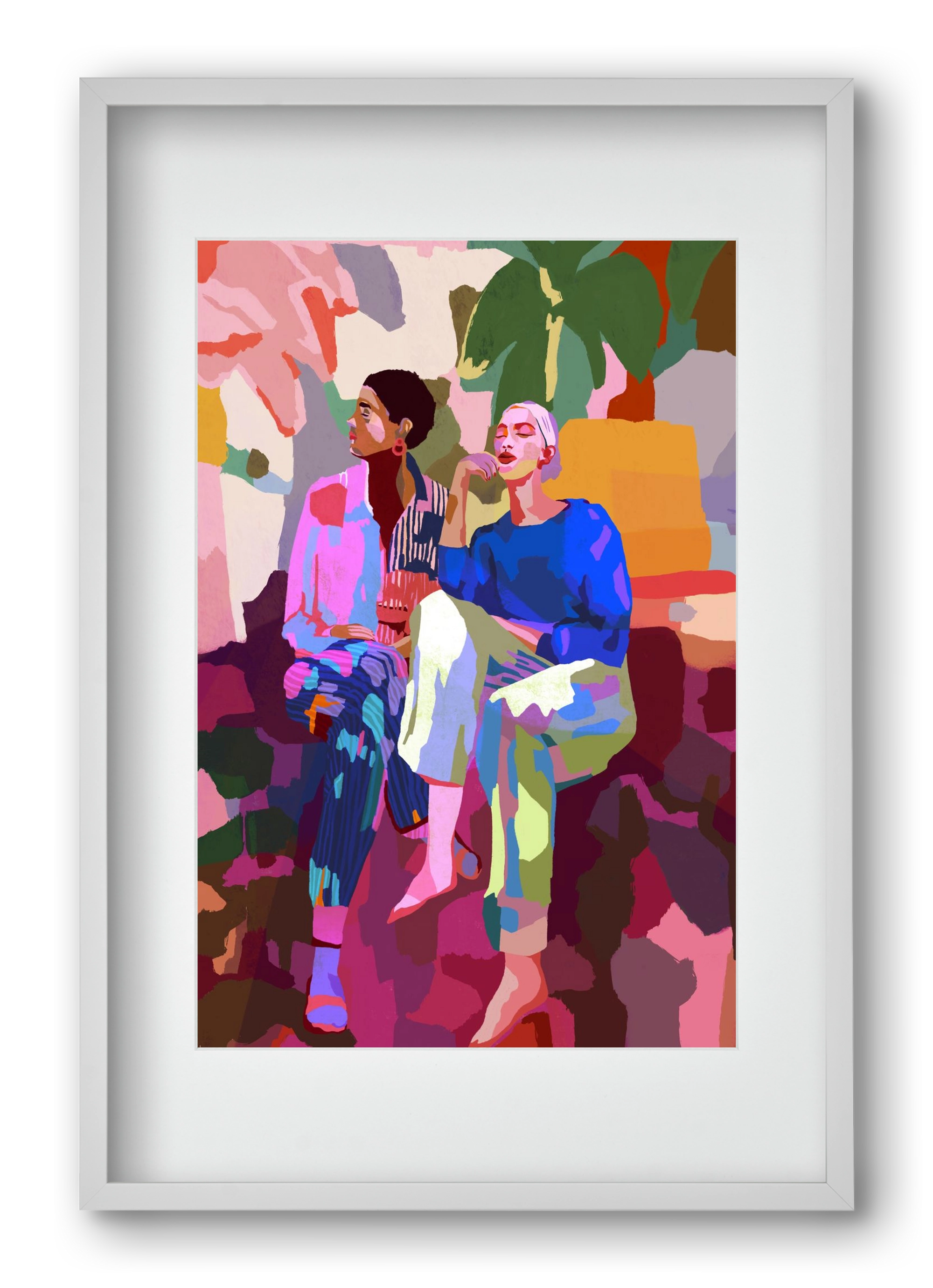 Just chillin’, 40x60 cm (30x45 cm), Fehér keret, paszpartuval