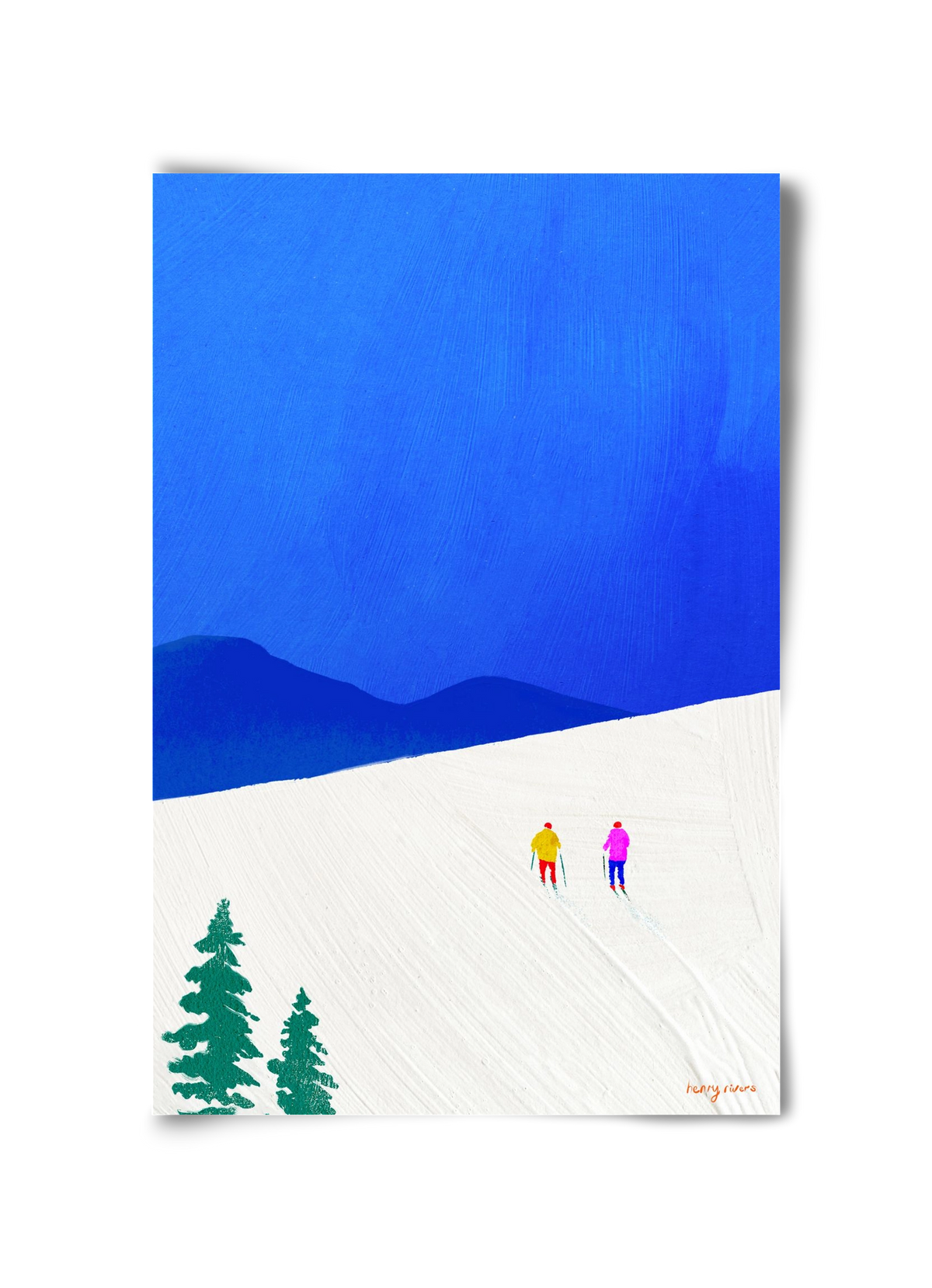 Ski buddies, 30x45 cm, Keret nélkül