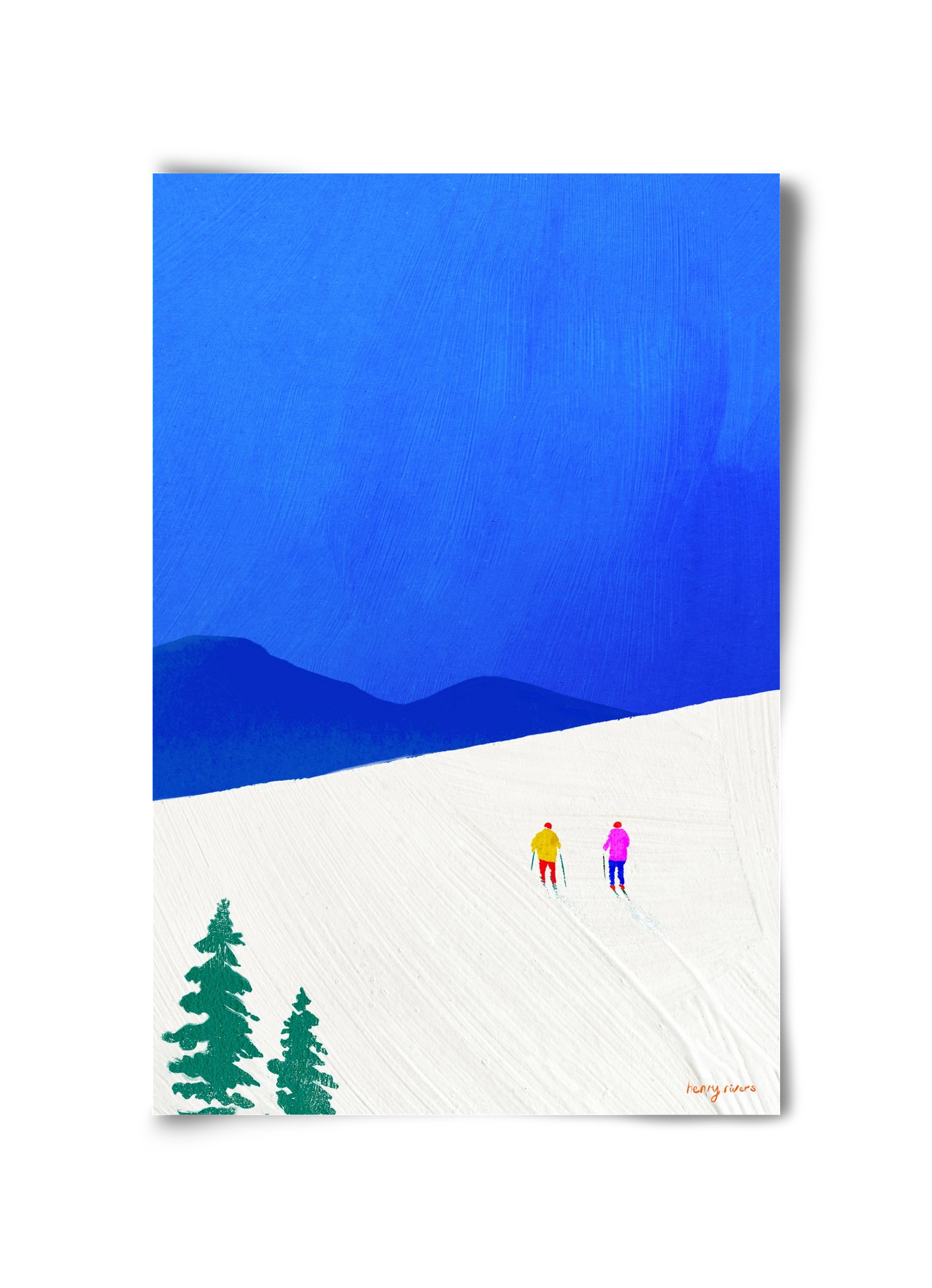 Ski buddies, 30x45 cm, Keret nélkül