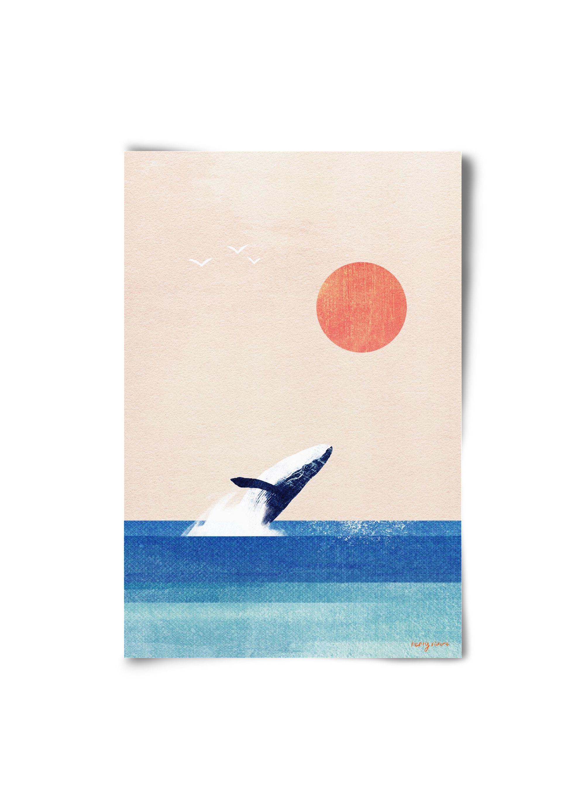 The whale, 20x30 cm, Keret nélkül