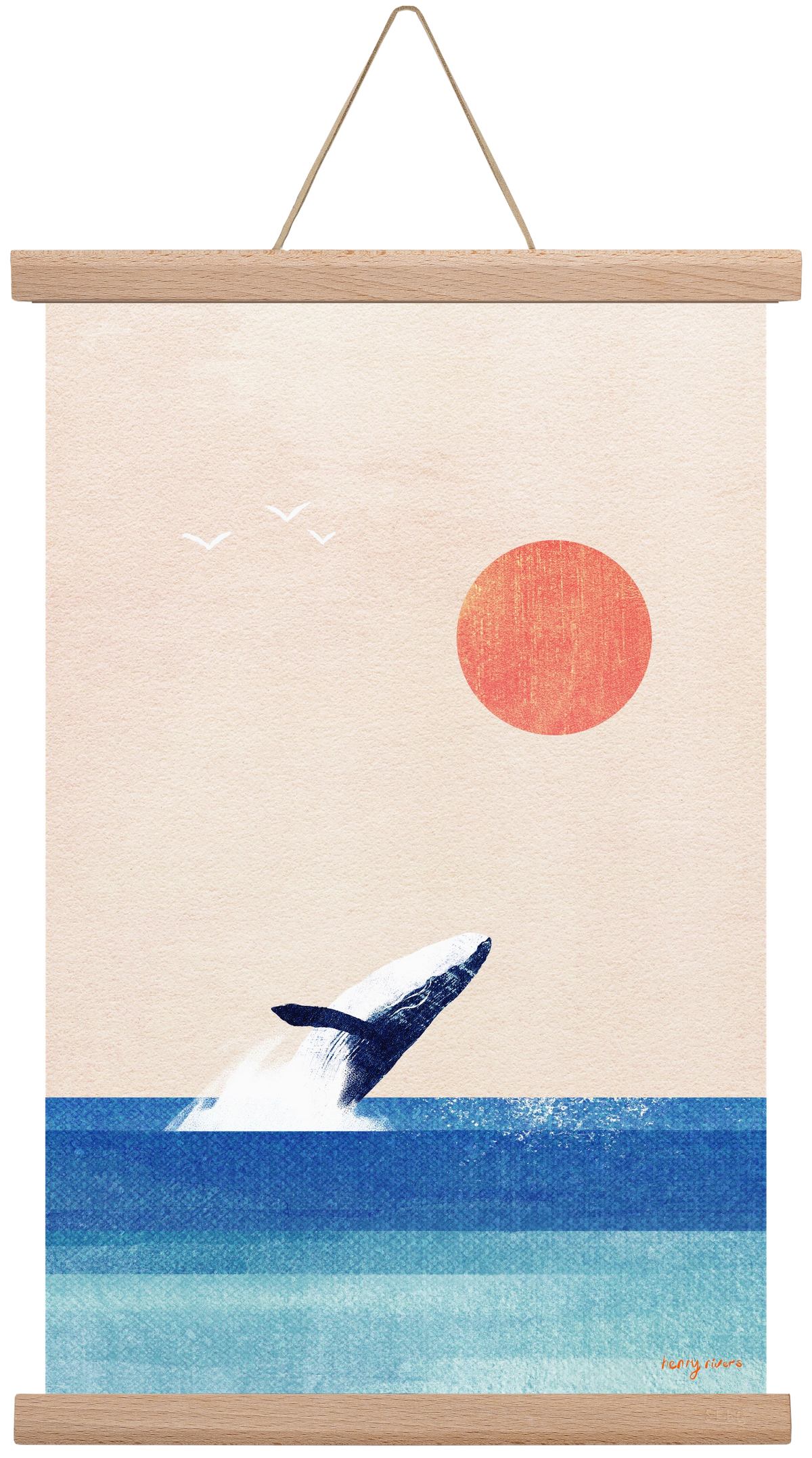 The whale, 30x45 cm (30x45 cm), Tölgy akasztó