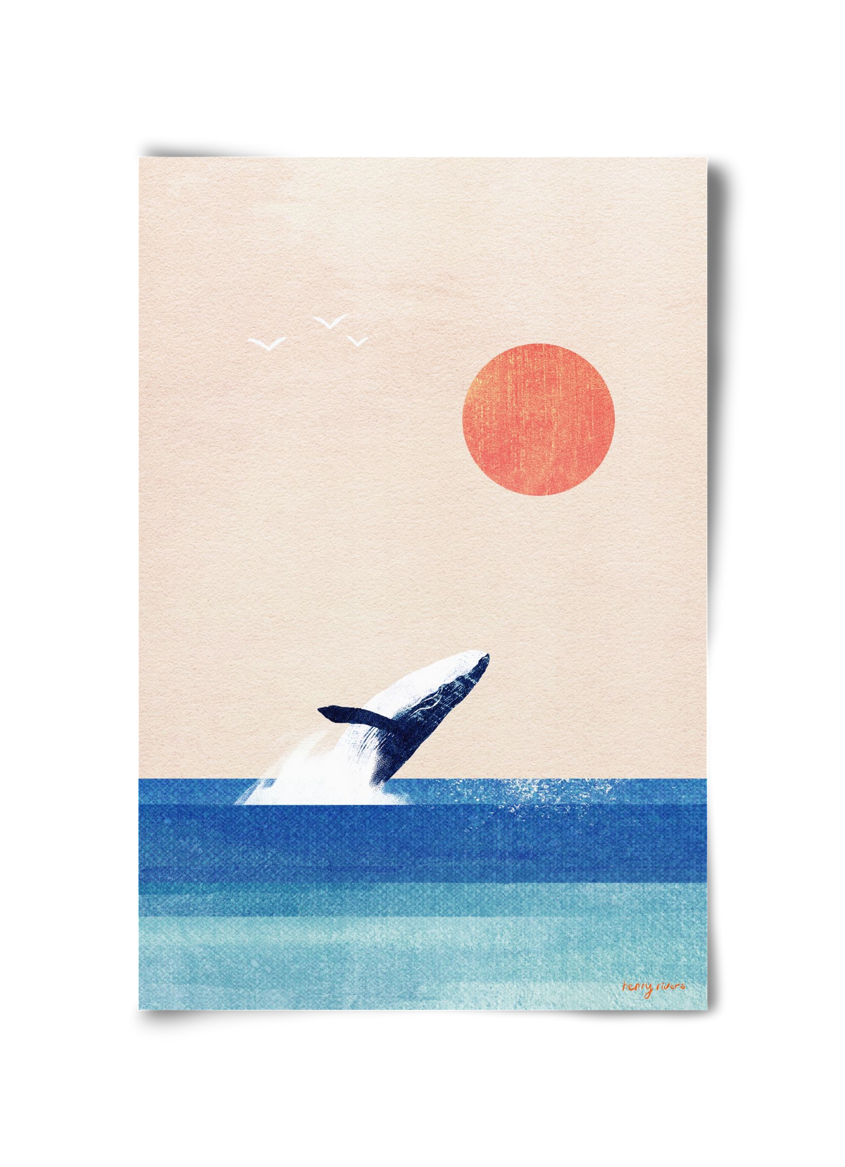 The whale, 30x45 cm, Keret nélkül