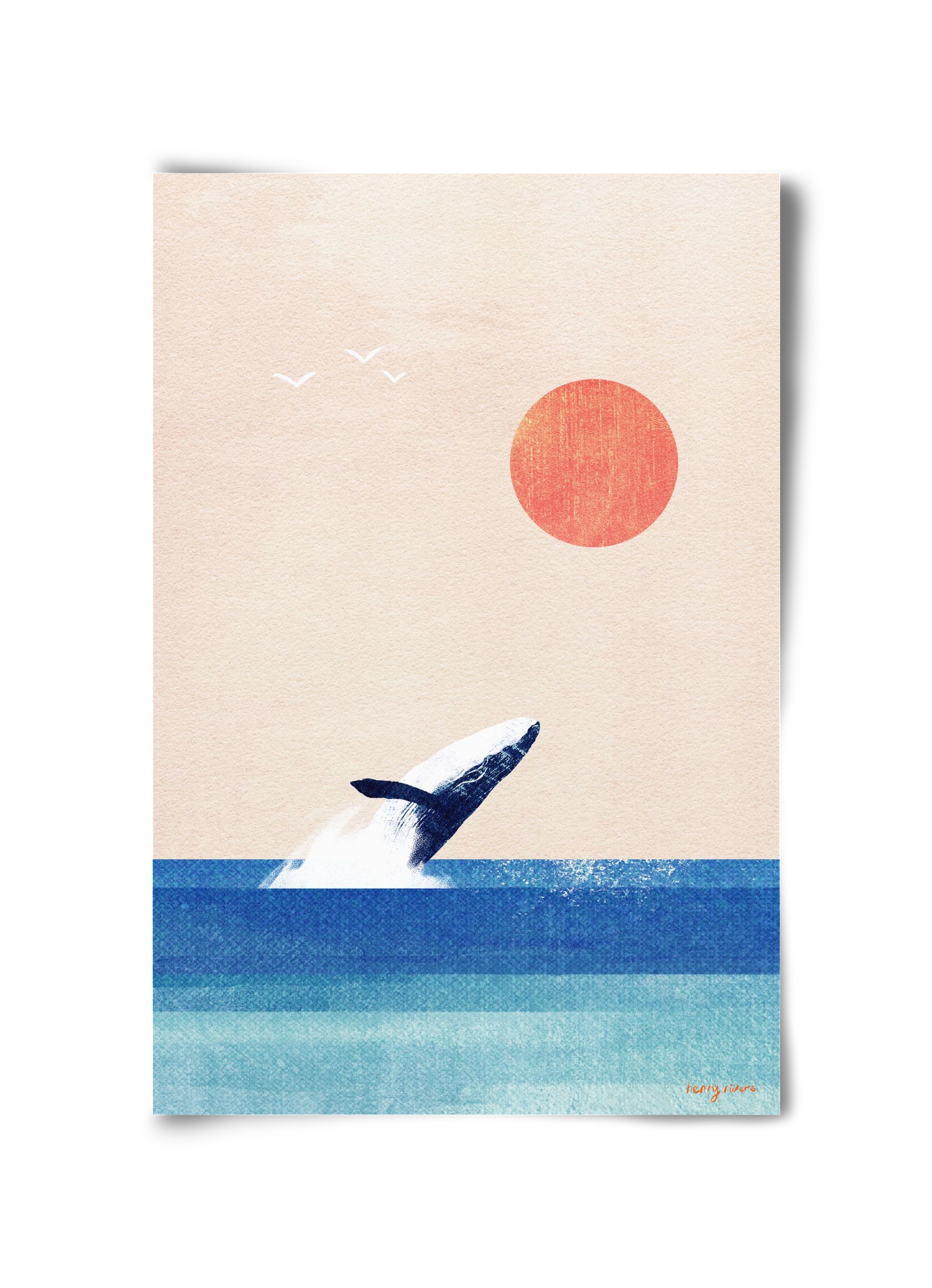 The whale, 30x45 cm, Keret nélkül