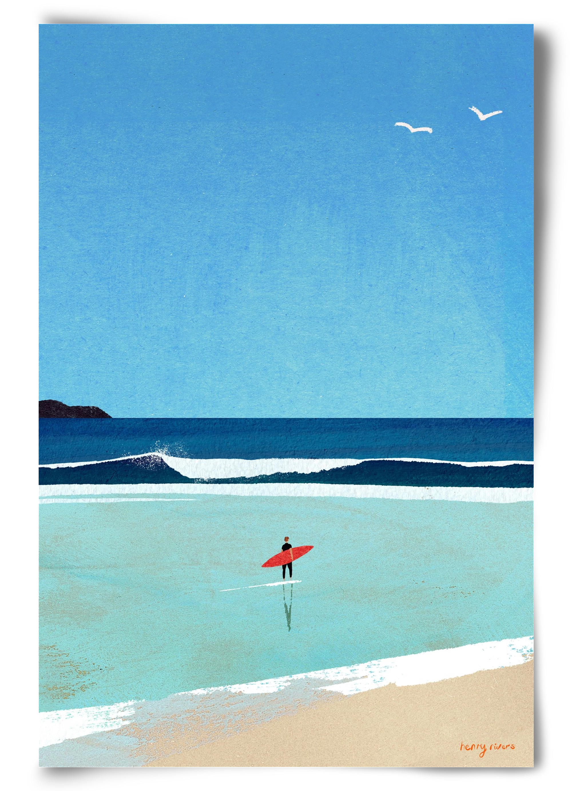 Morning surf, 60x90 cm, Keret nélkül