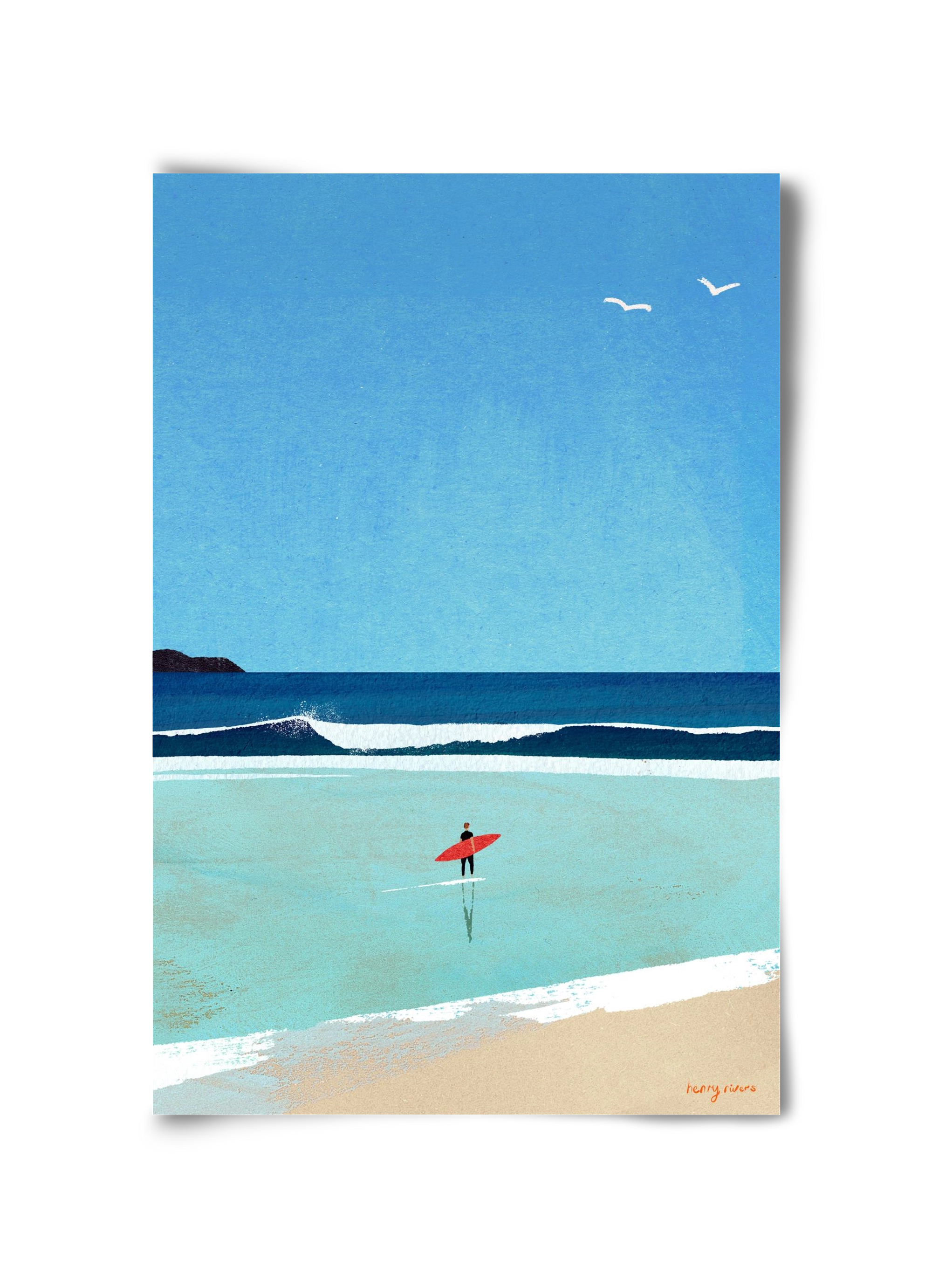 Morning surf, 30x45 cm, Keret nélkül