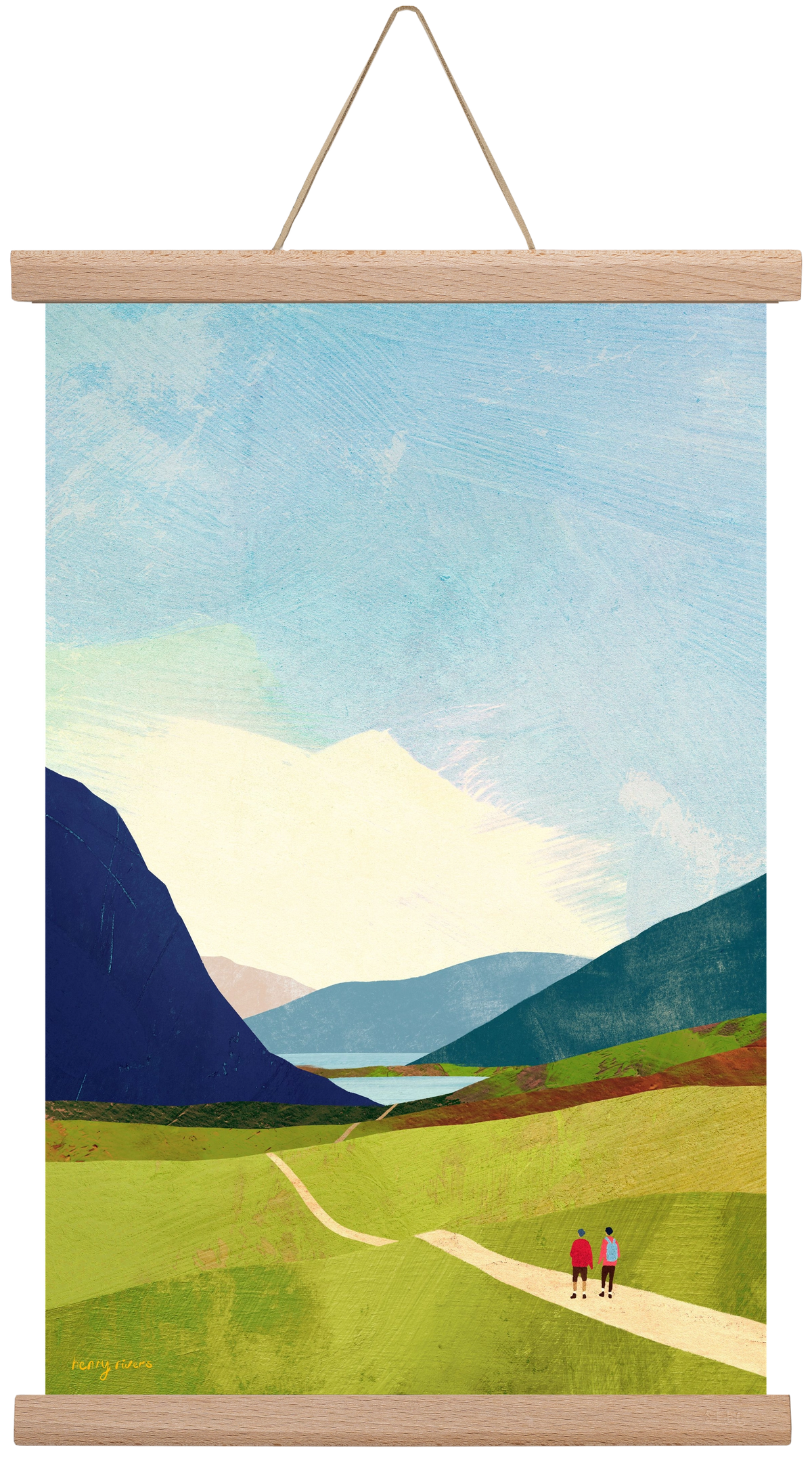 Hiking, 30x45 cm (30x45 cm), Tölgy akasztó