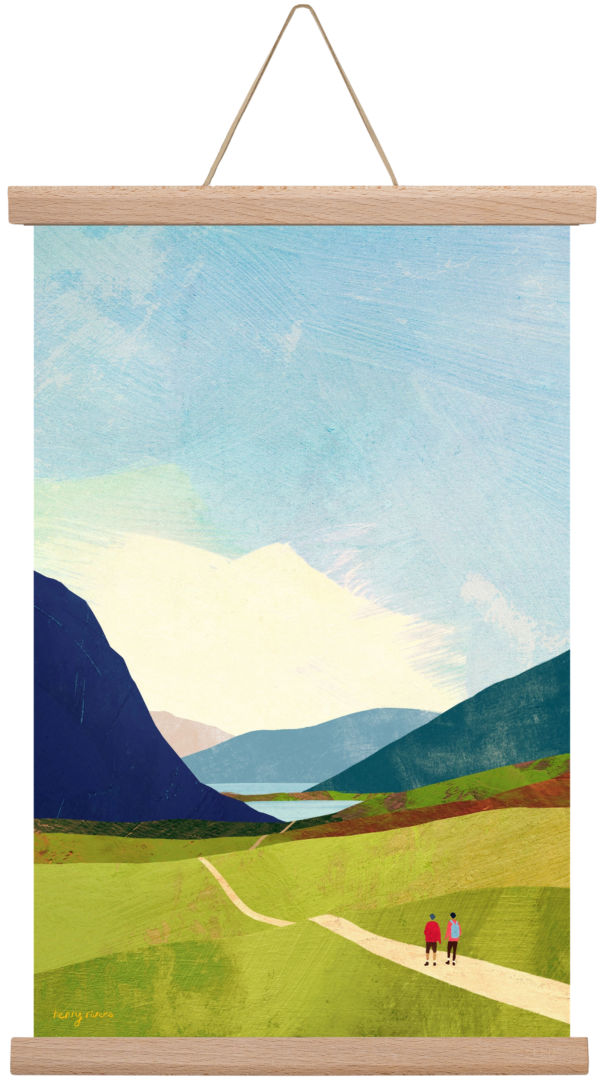 Hiking, 30x45 cm (30x45 cm), Tölgy akasztó