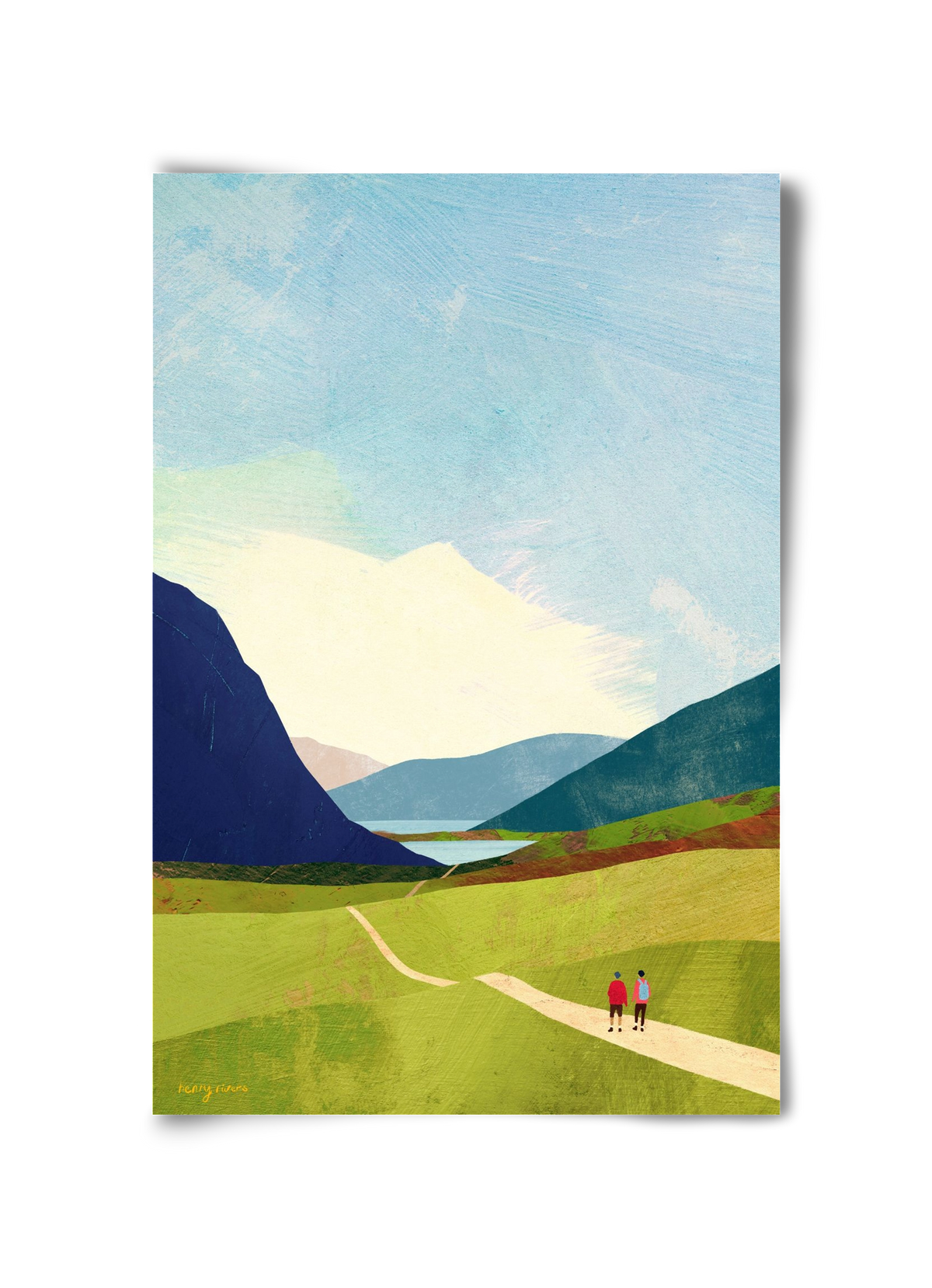 Hiking, 30x45 cm, Keret nélkül