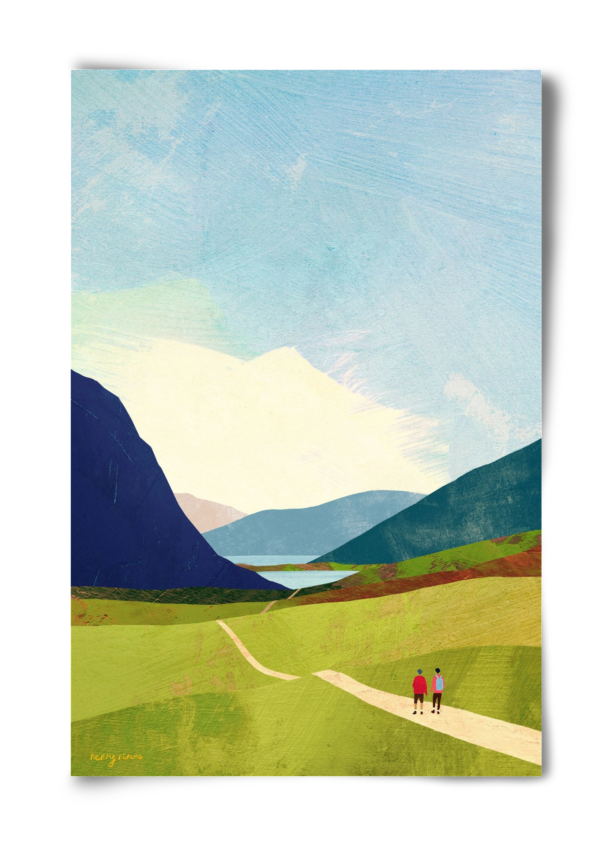 Hiking, 40x60 cm, Keret nélkül