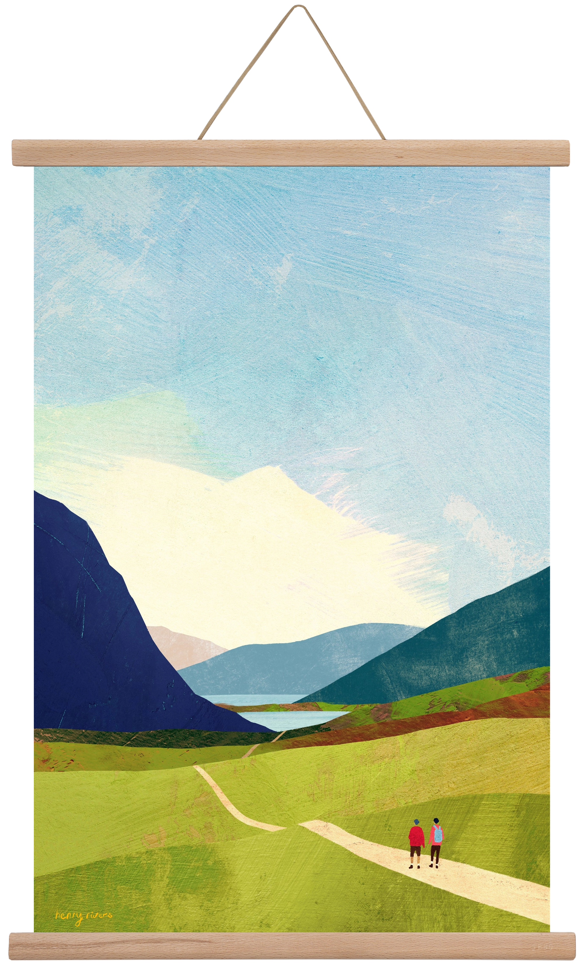 Hiking, 40x60 cm (40x60 cm), Tölgy akasztó