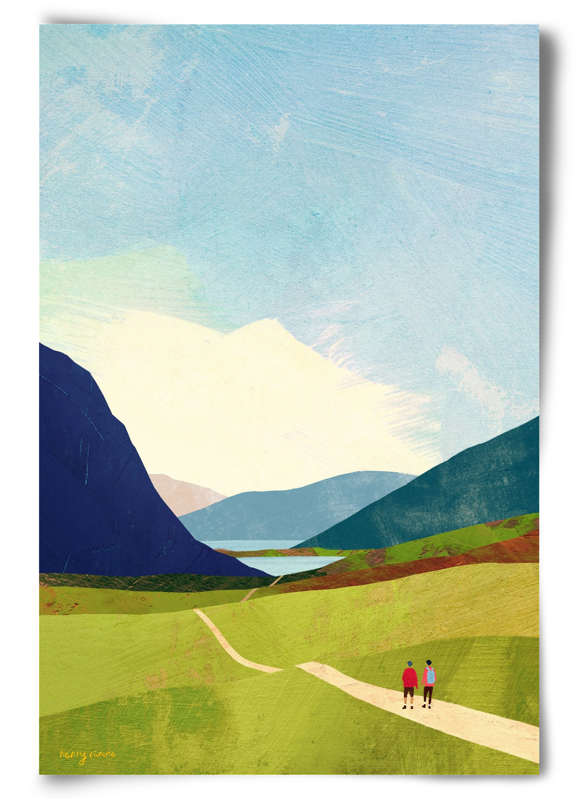 Hiking, 60x90 cm, Keret nélkül