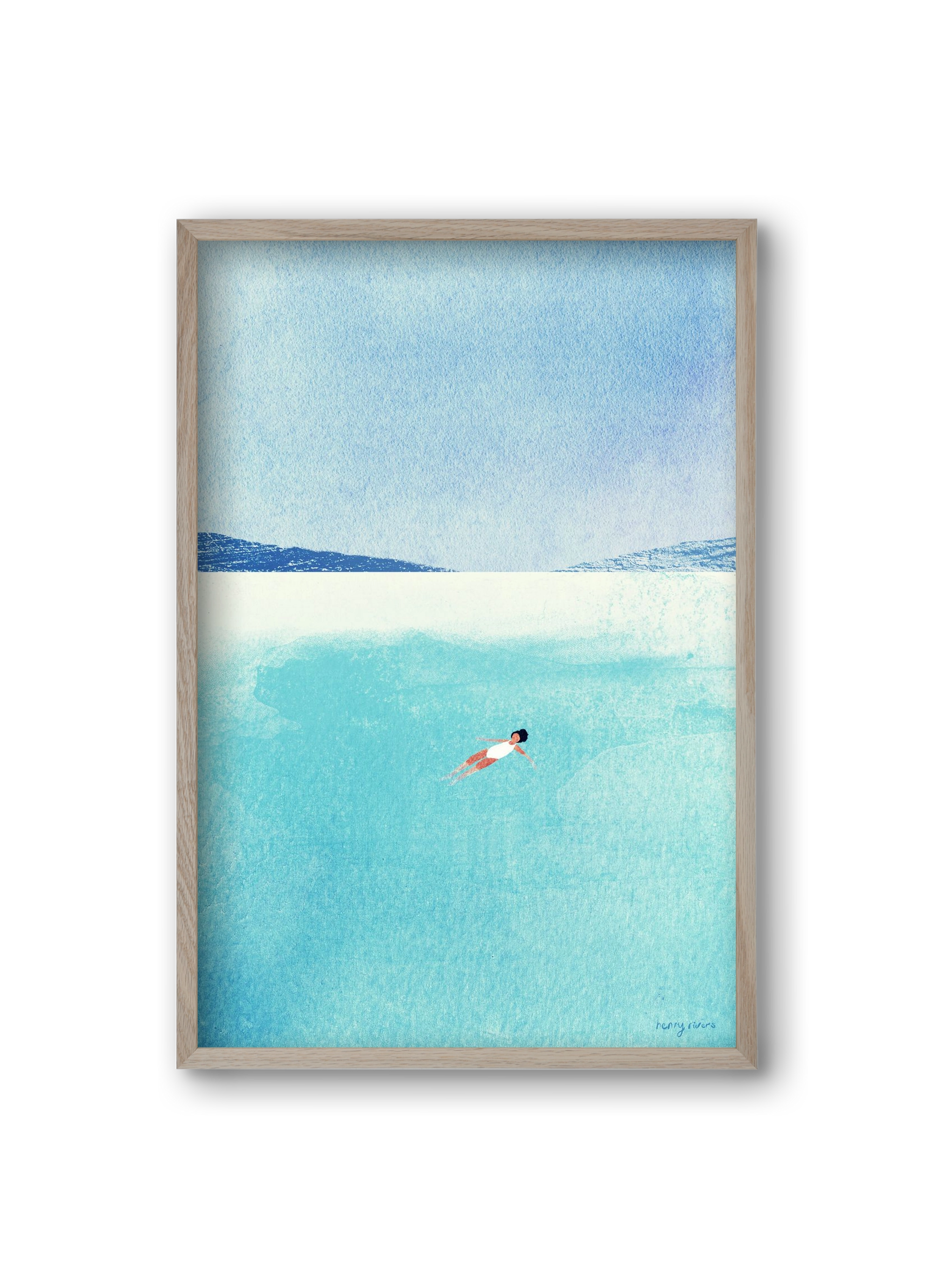 Floating, 20x30 cm (20x30 cm), Tölgy keret