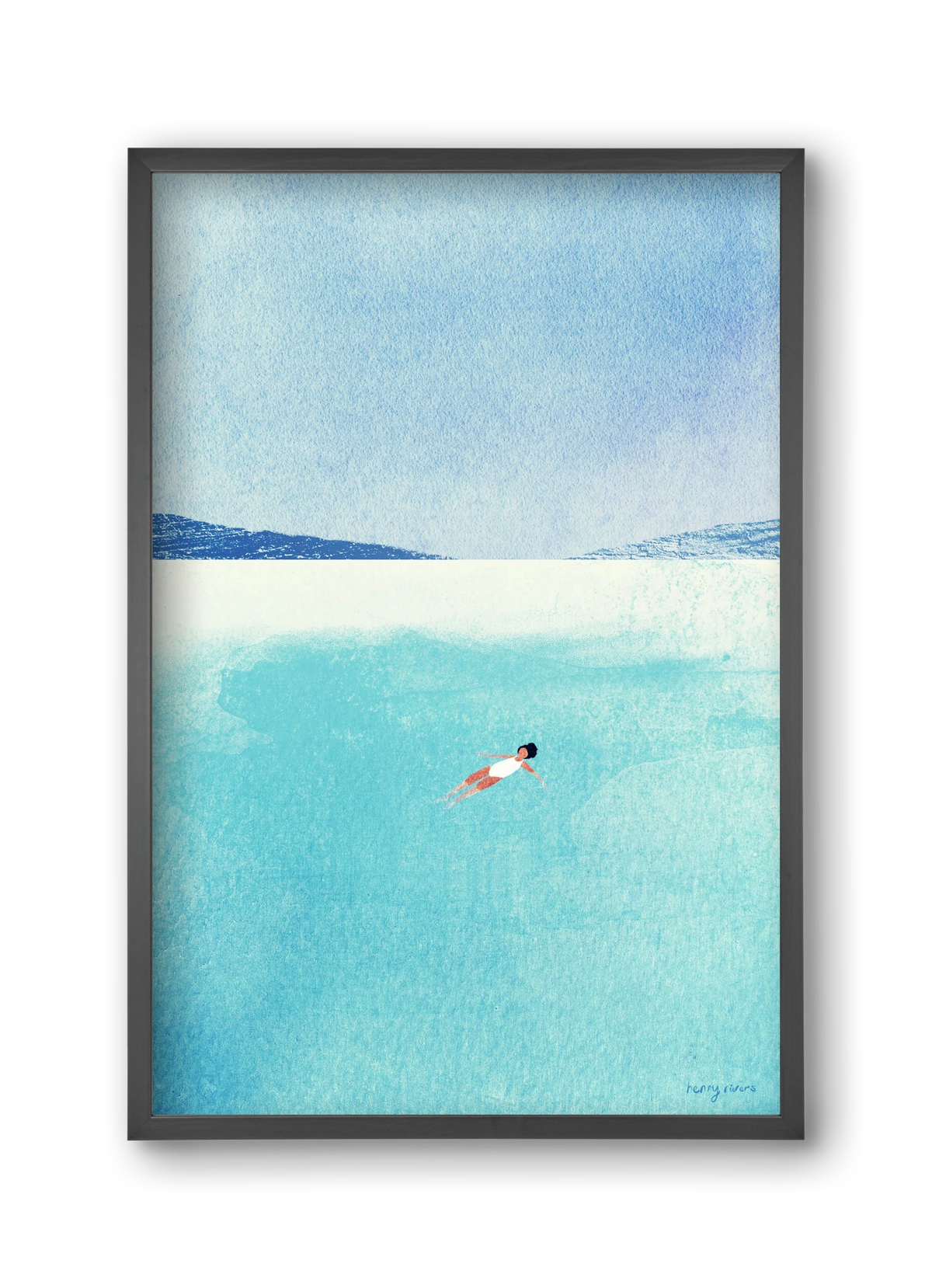 Floating, 30x45 cm (30x45 cm), Fekete keret