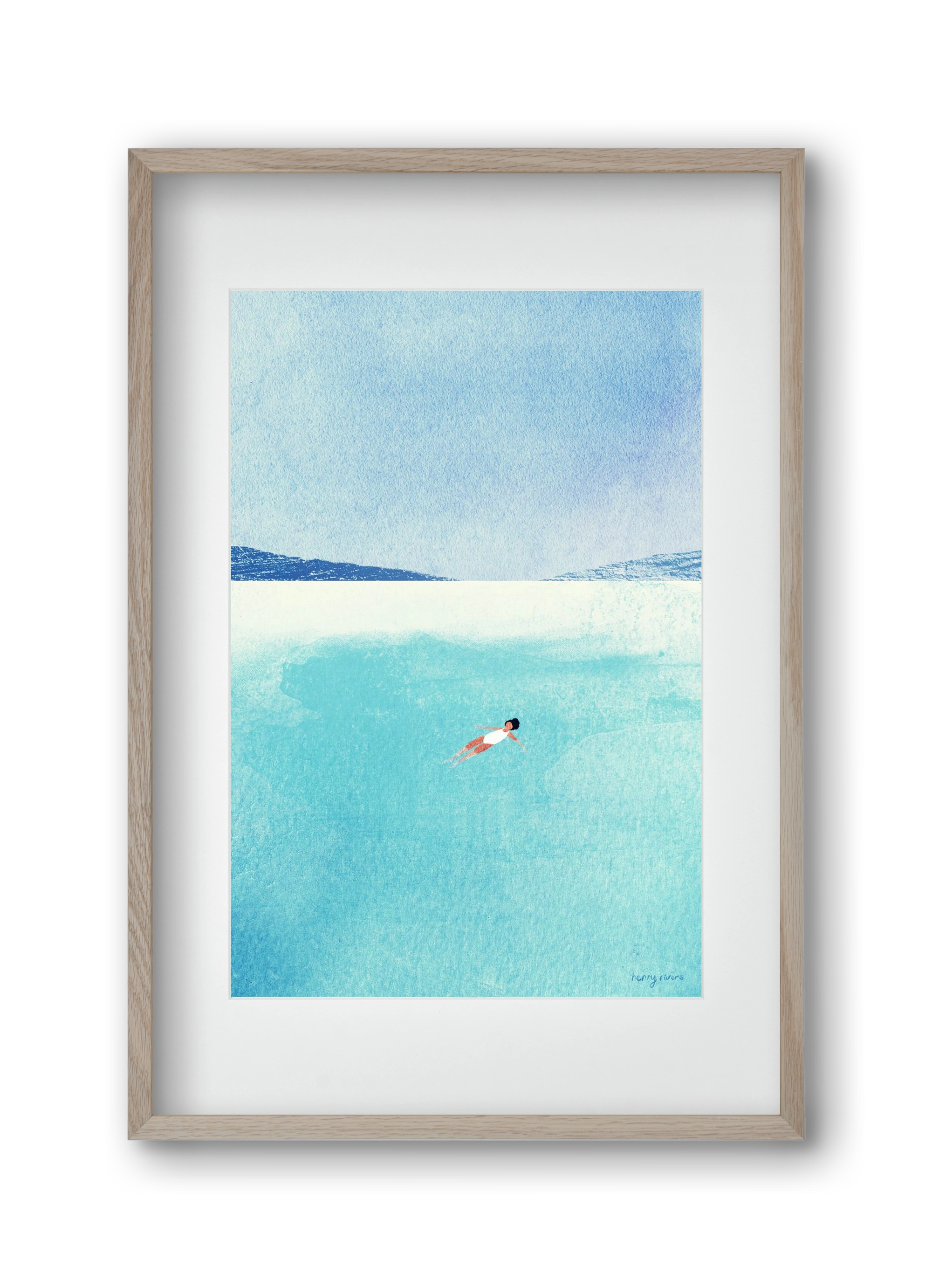 Floating, 30x45 cm (20x30 cm), Tölgy keret, paszpartuval