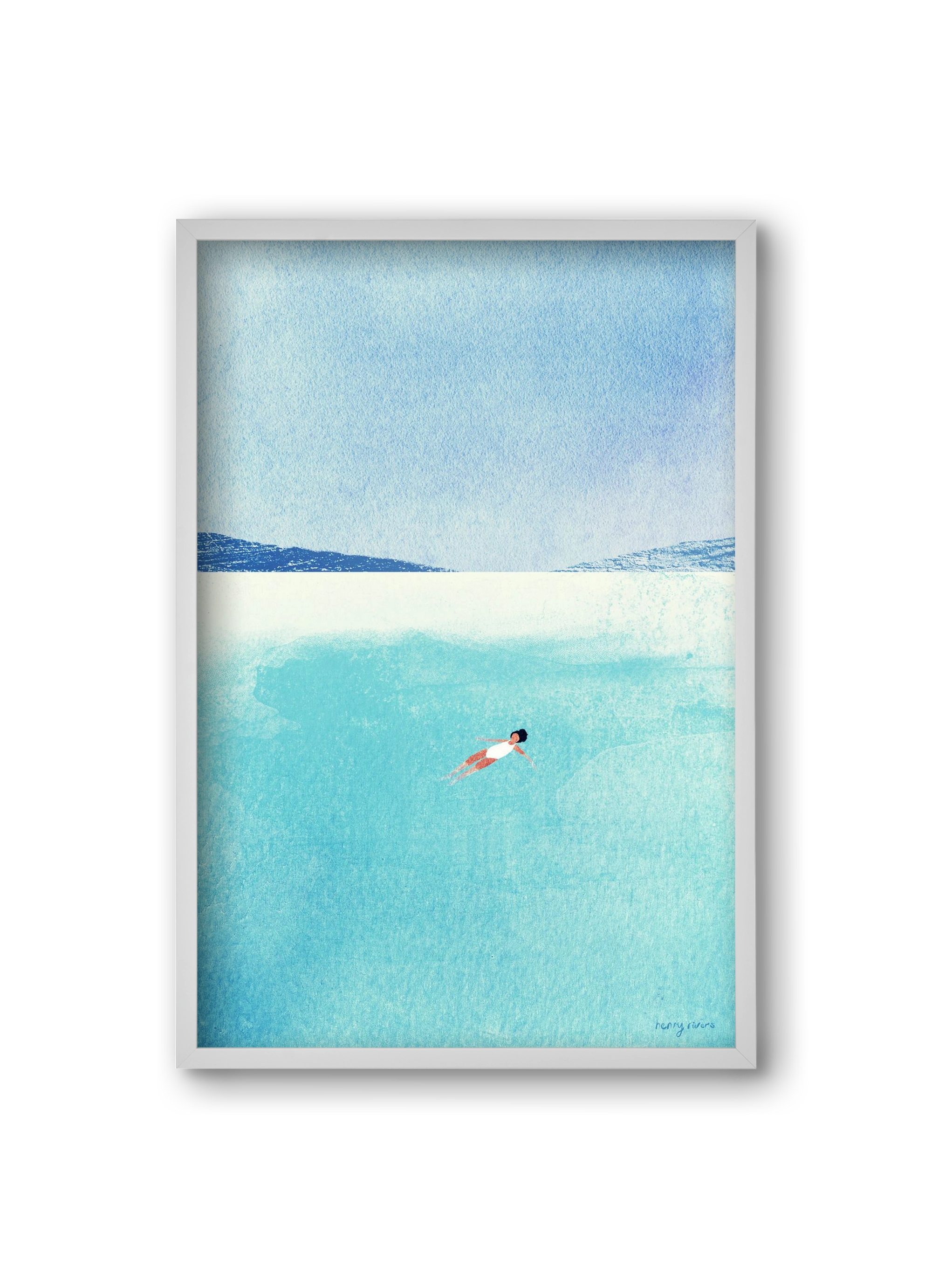 Floating, 20x30 cm (20x30 cm), Fehér keret