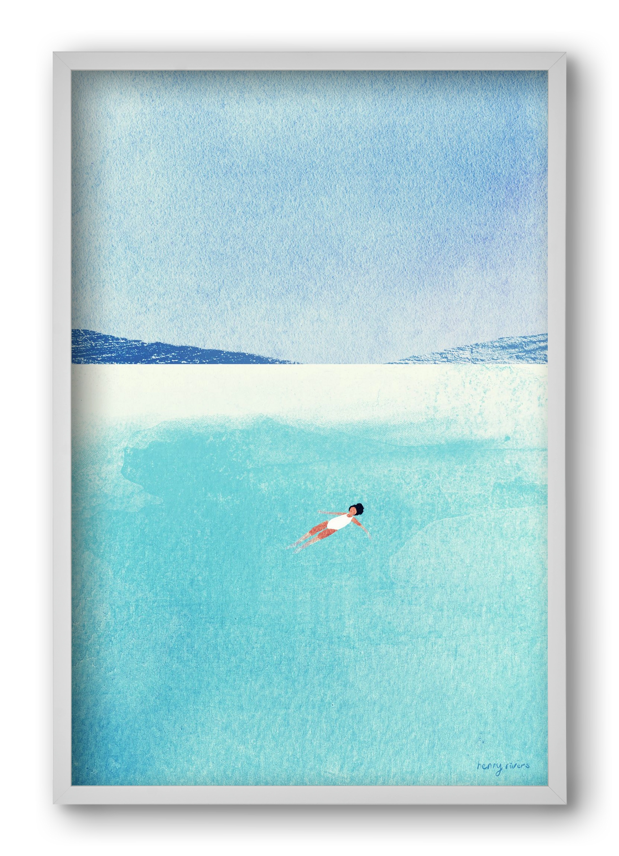 Floating, 40x60 cm (40x60 cm), Fehér keret