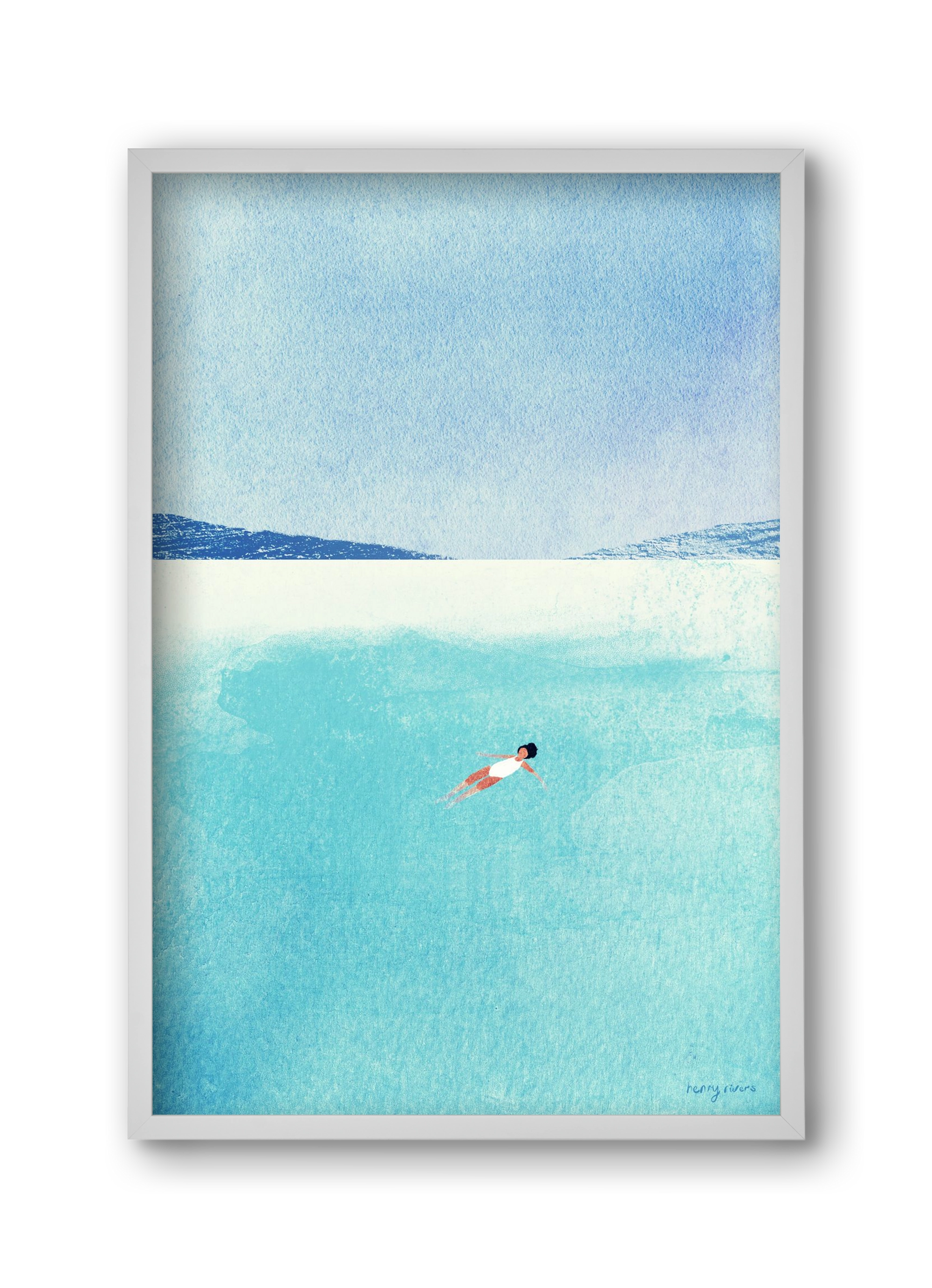 Floating, 30x45 cm (30x45 cm), Fehér keret