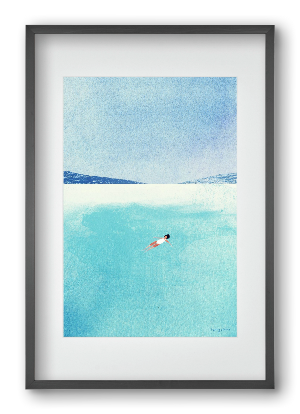 Floating, 40x60 cm (30x45 cm), Fekete keret, paszpartuval