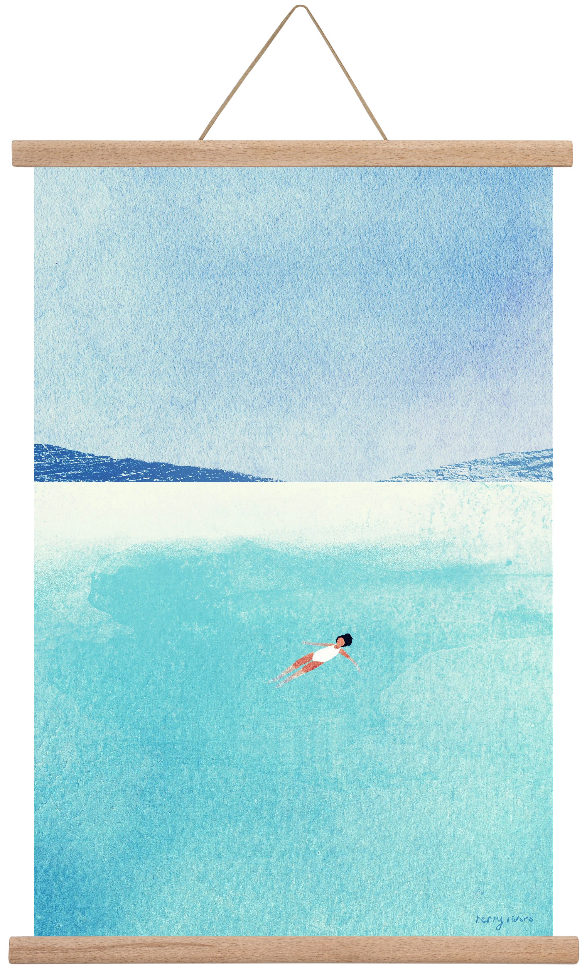 Floating, 40x60 cm (40x60 cm), Tölgy akasztó