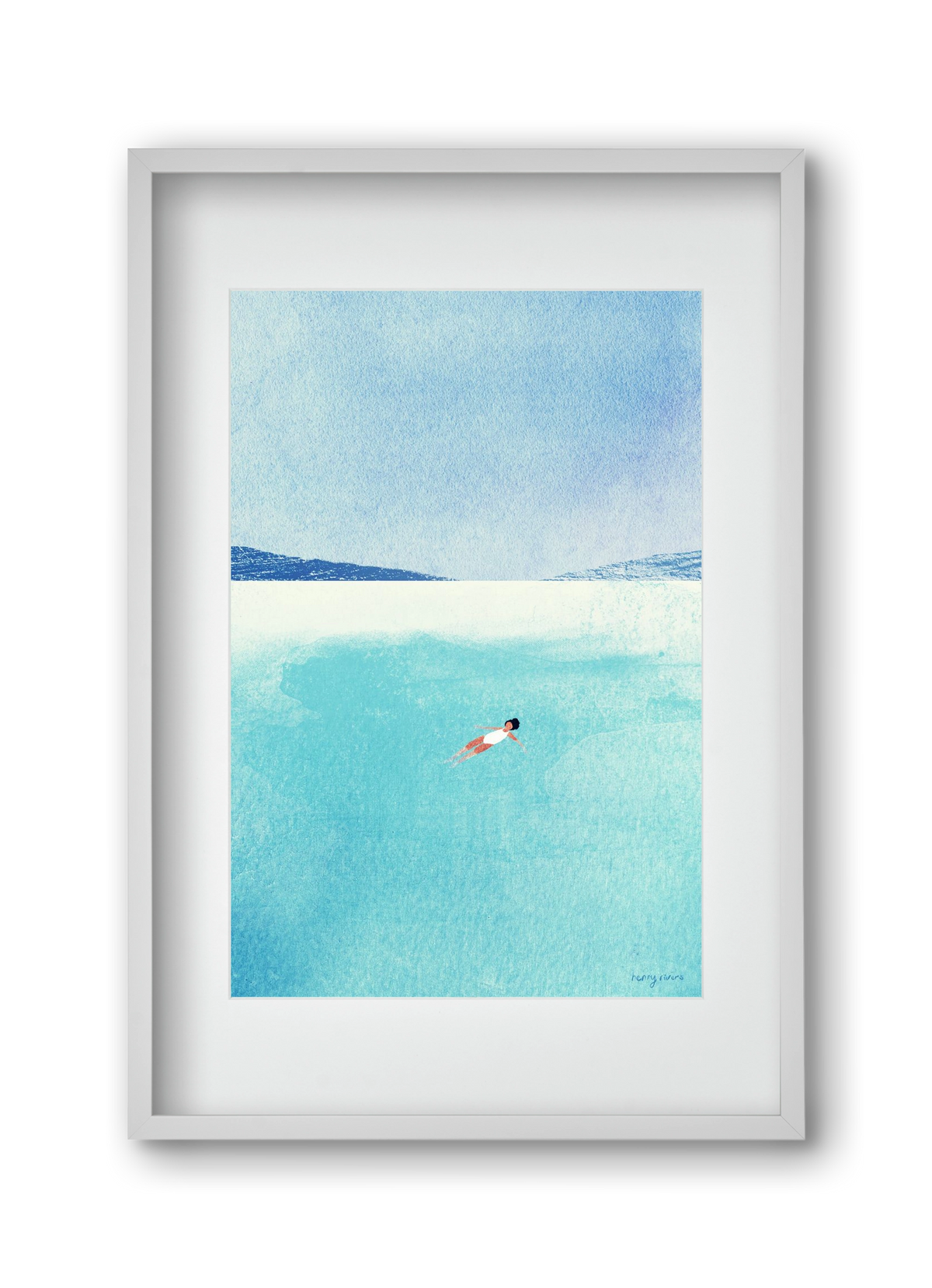 Floating, 30x45 cm (20x30 cm), Fehér keret, paszpartuval