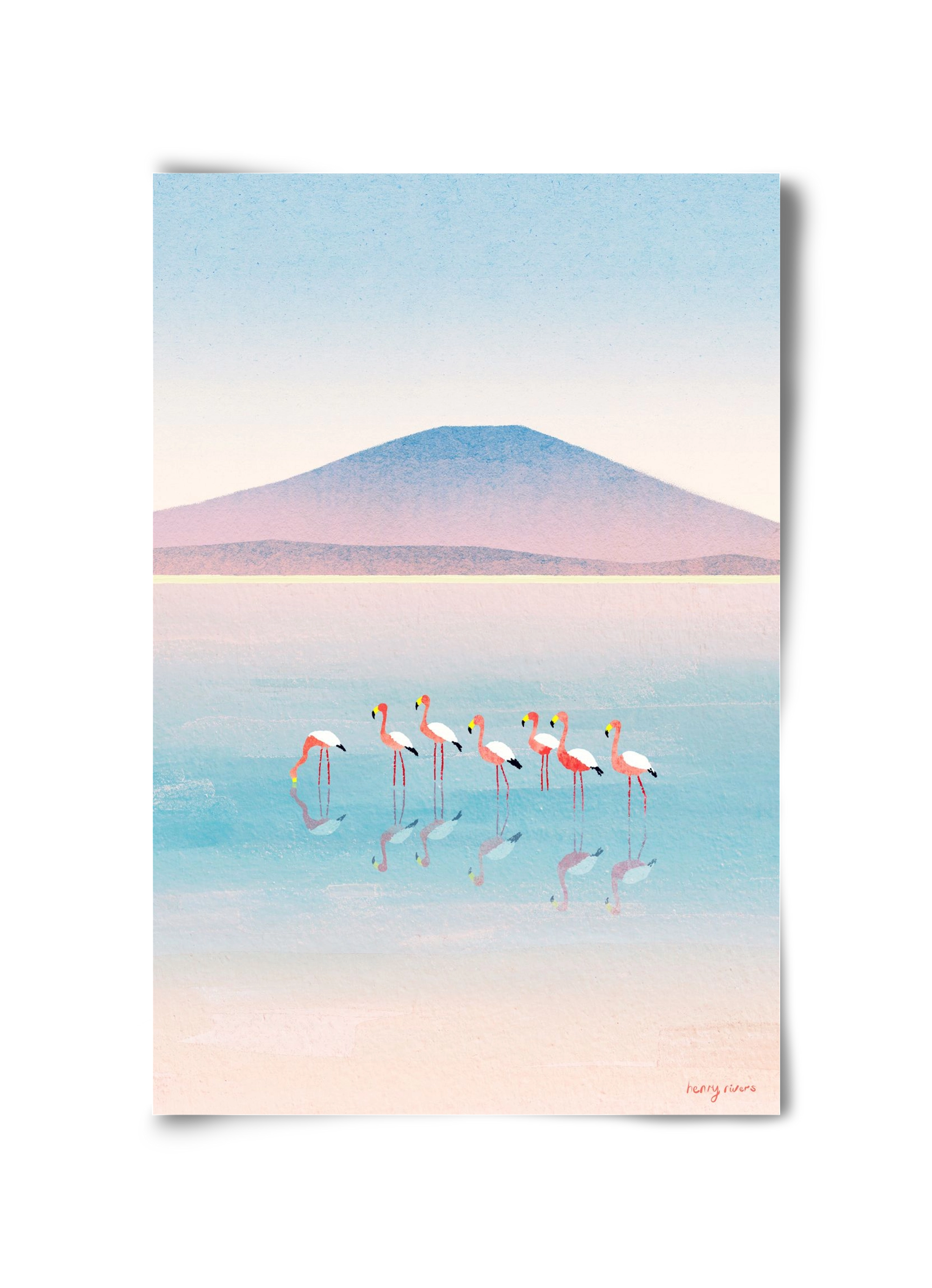 Flamingos, 30x45 cm, Keret nélkül