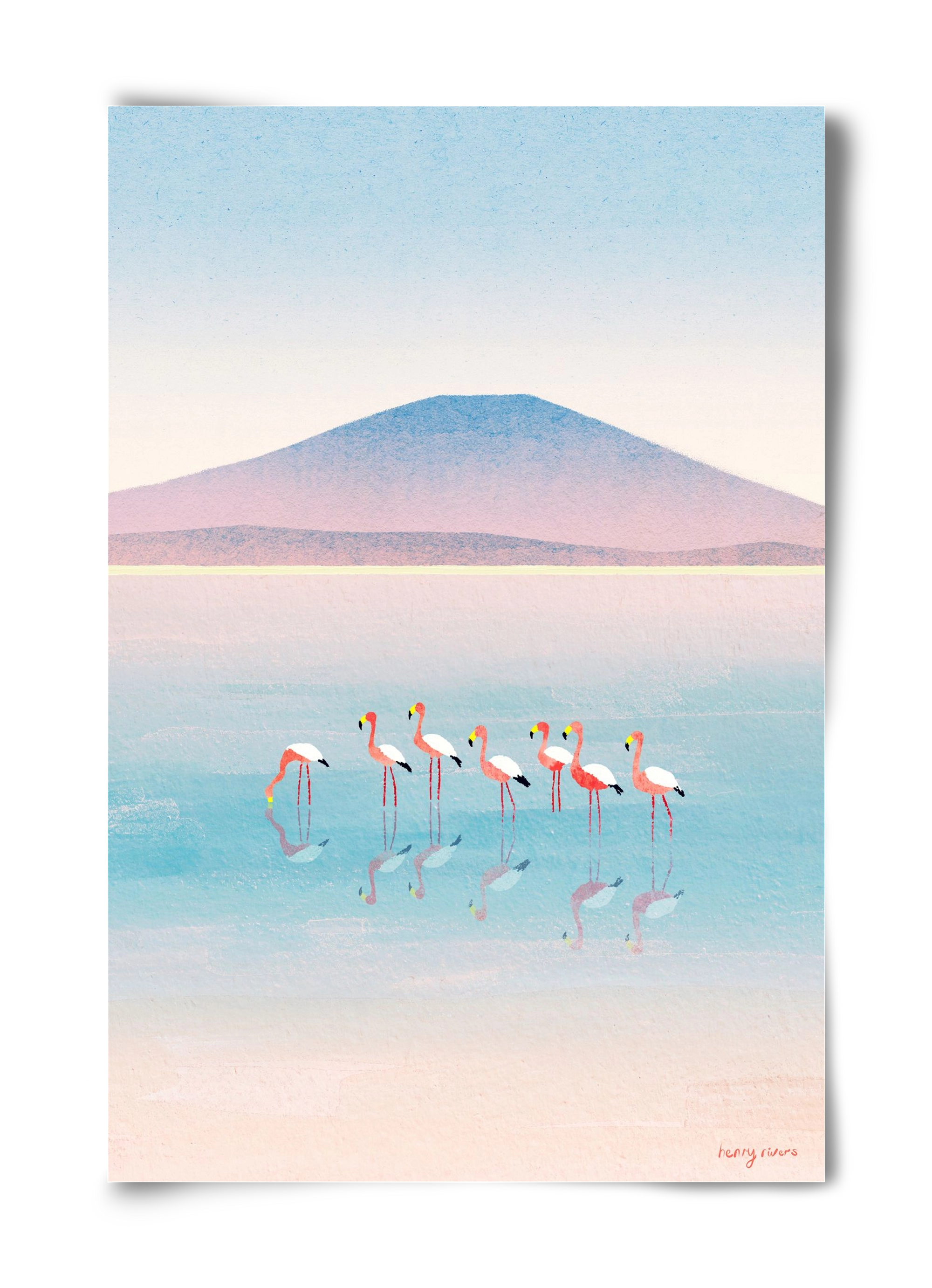 Flamingos, 40x60 cm, Keret nélkül