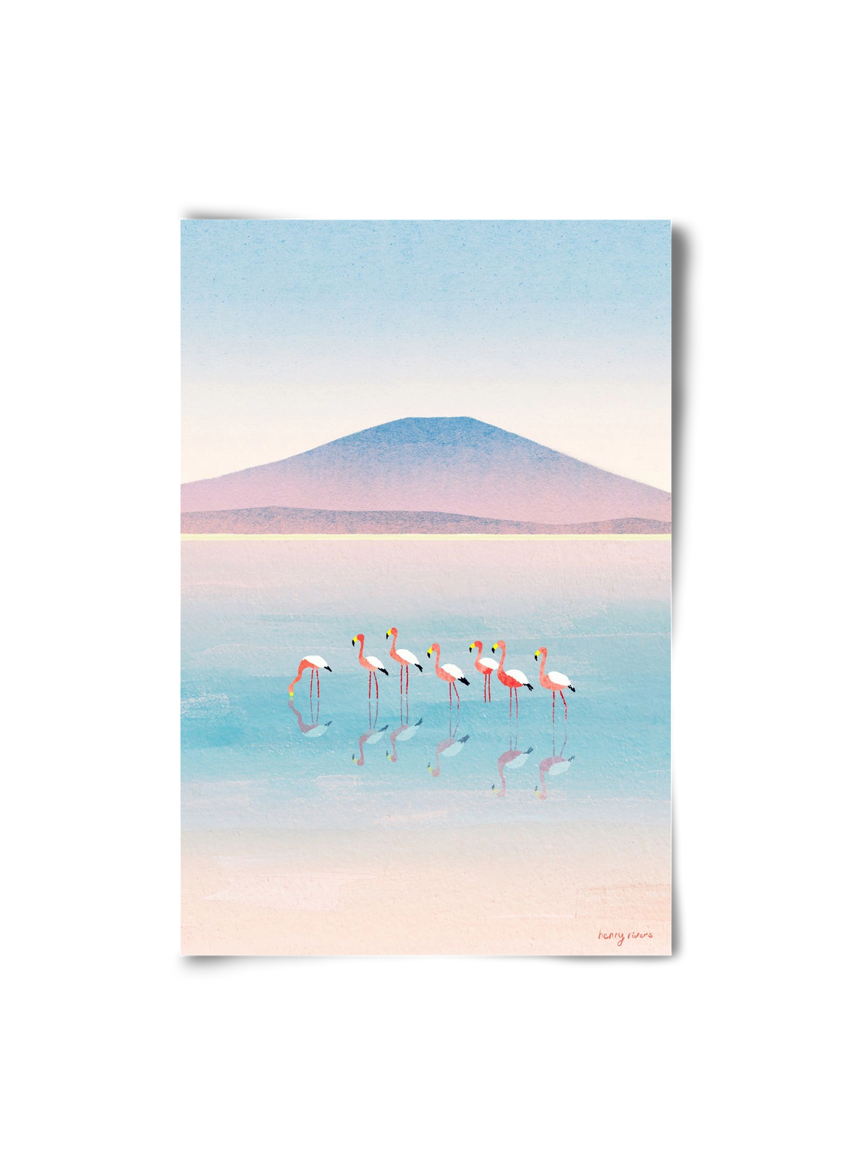 Flamingos, 20x30 cm, Keret nélkül