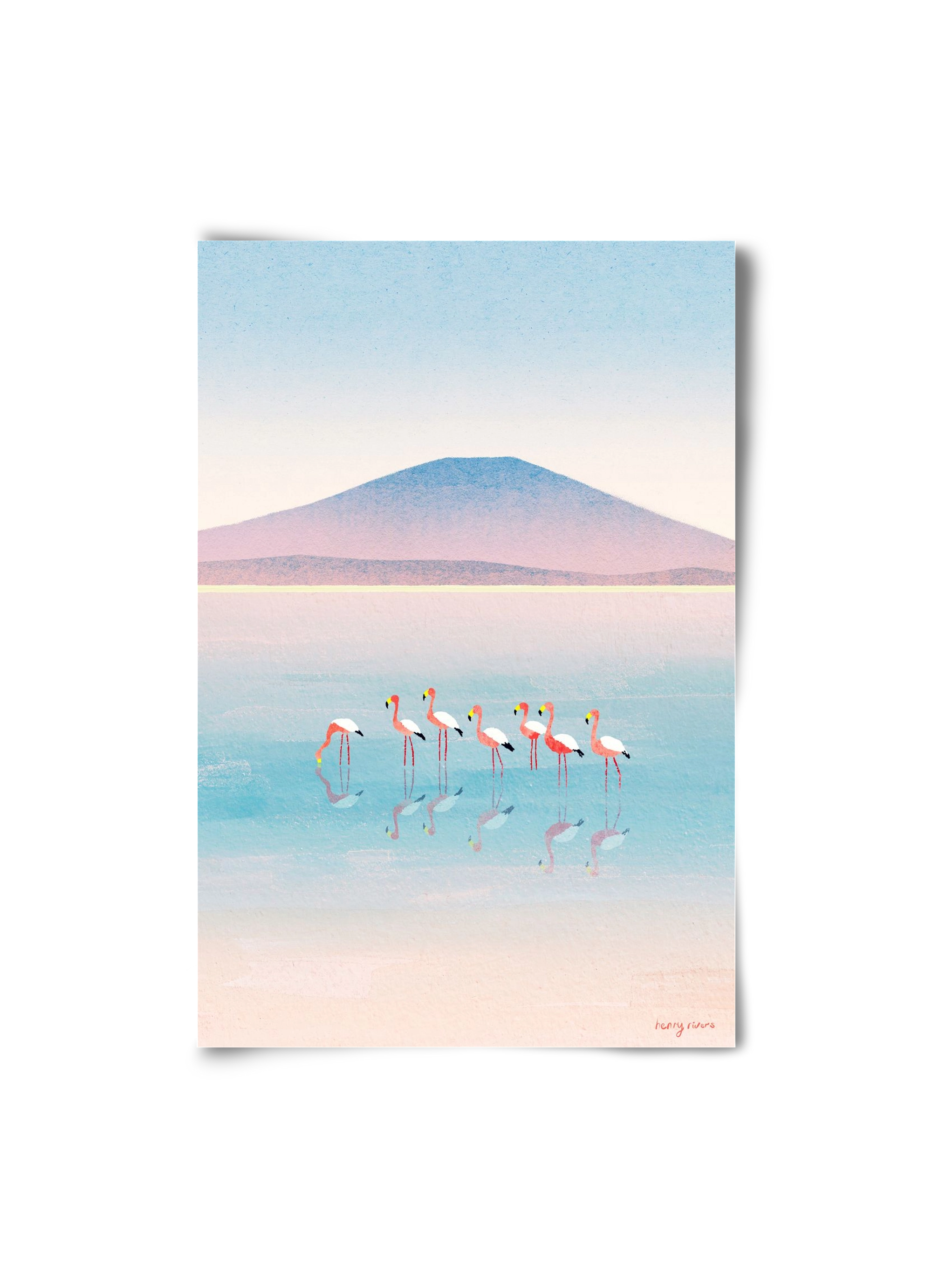 Flamingos, 20x30 cm, Keret nélkül