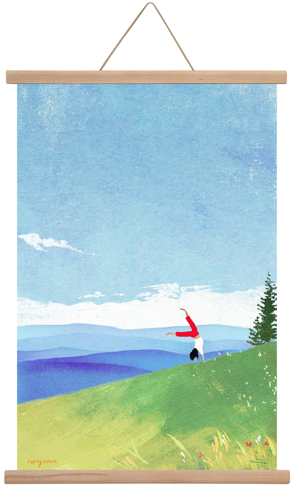 Cartwheel, 40x60 cm (40x60 cm), Tölgy akasztó