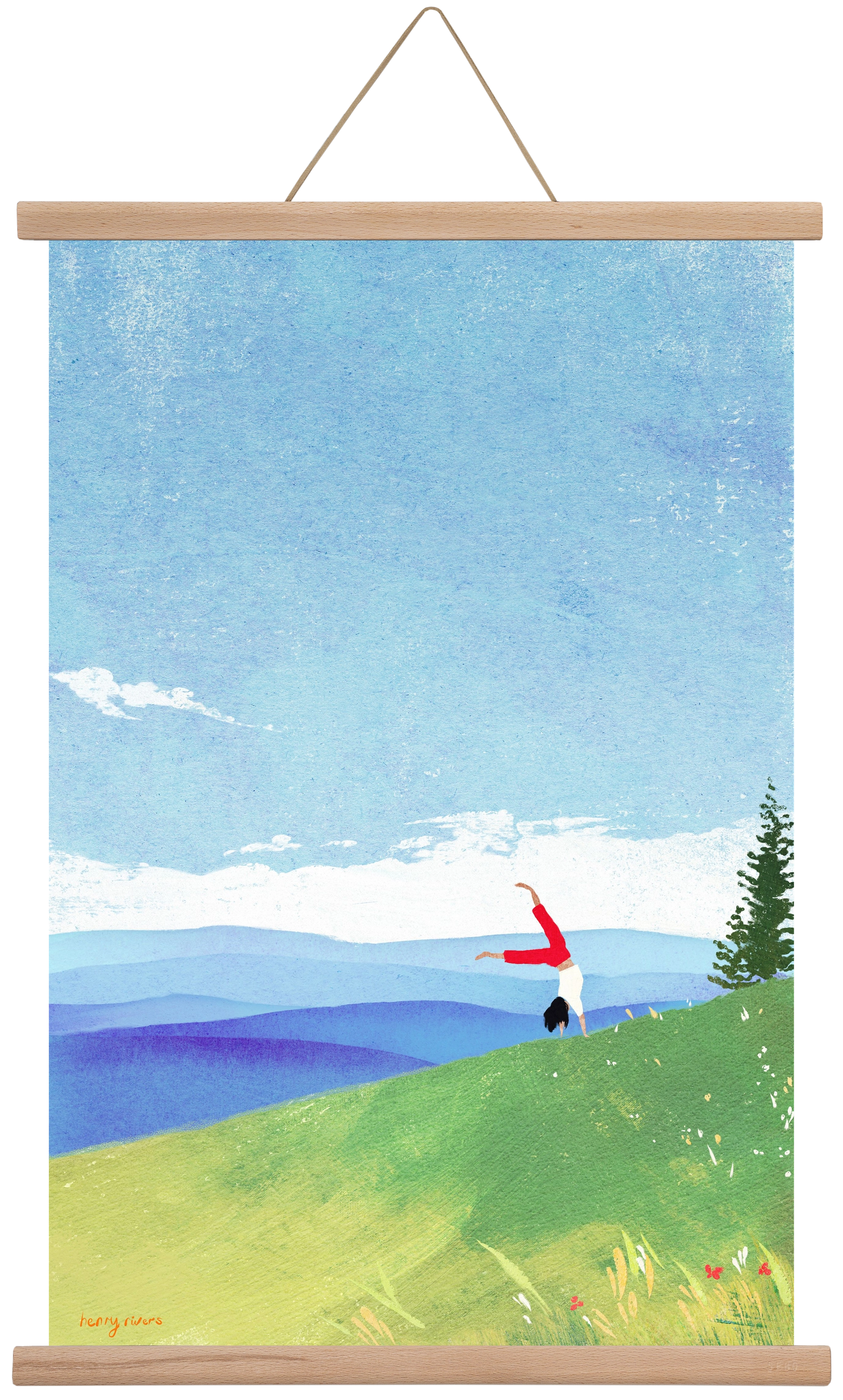 Cartwheel, 40x60 cm (40x60 cm), Tölgy akasztó