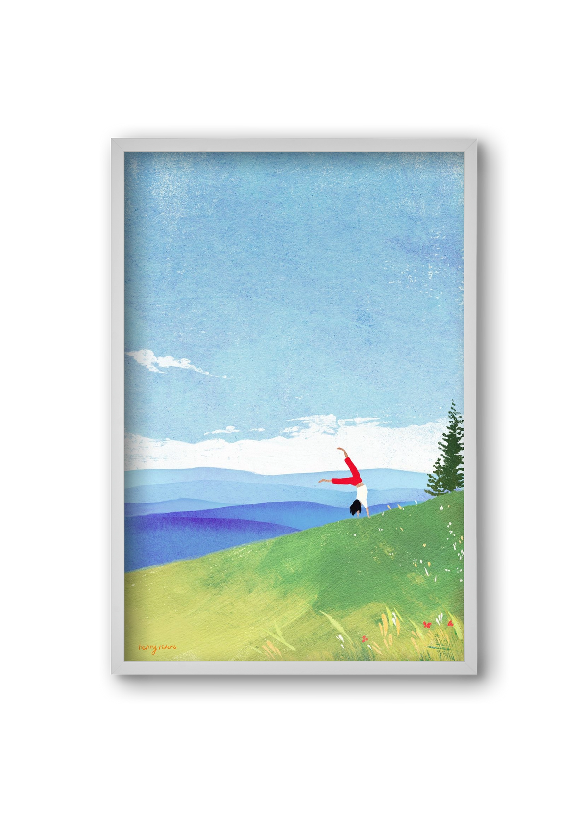 Cartwheel, 20x30 cm (20x30 cm), Fehér keret